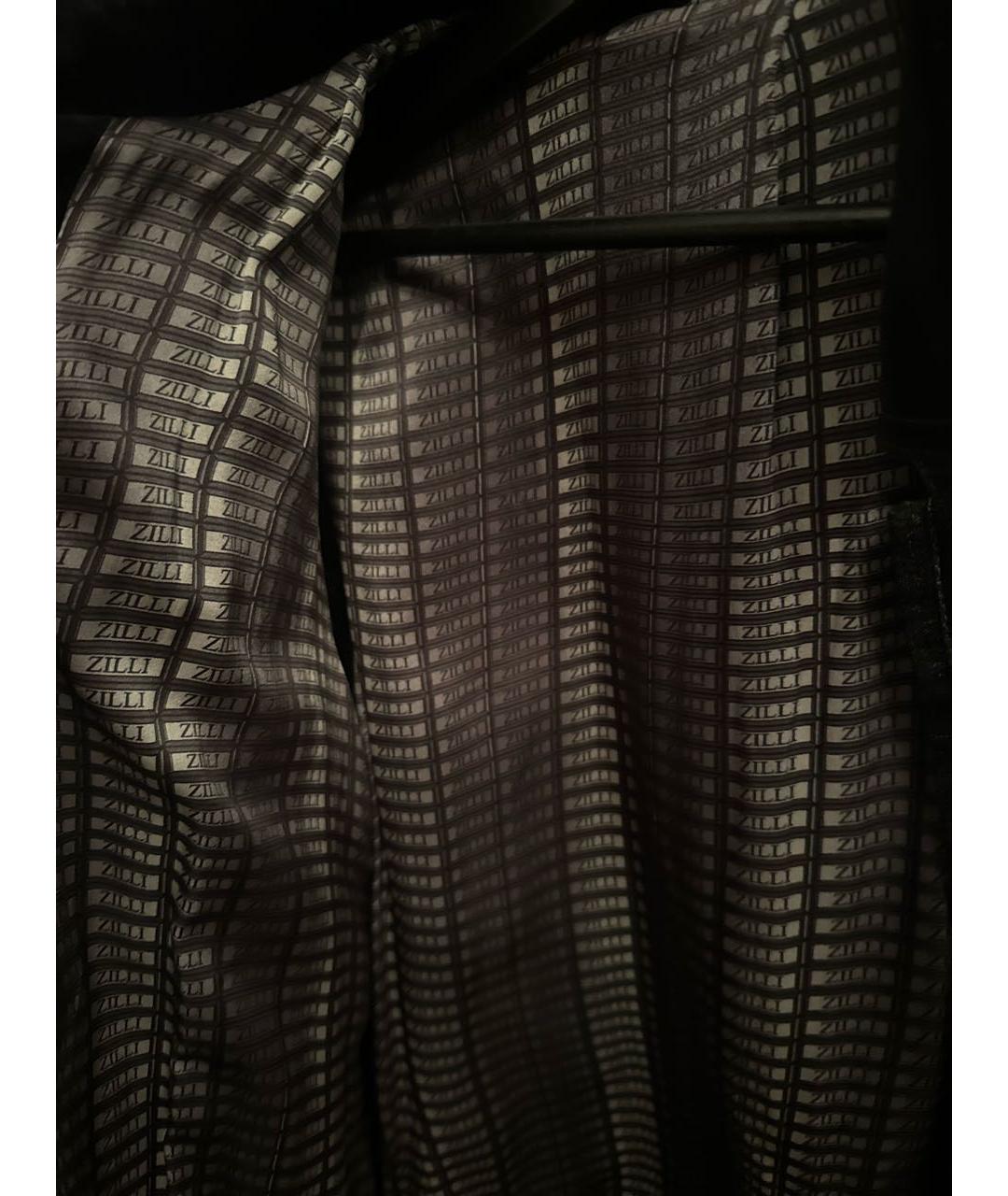 ZILLI Антрацитовая бархатная куртка, фото 3
