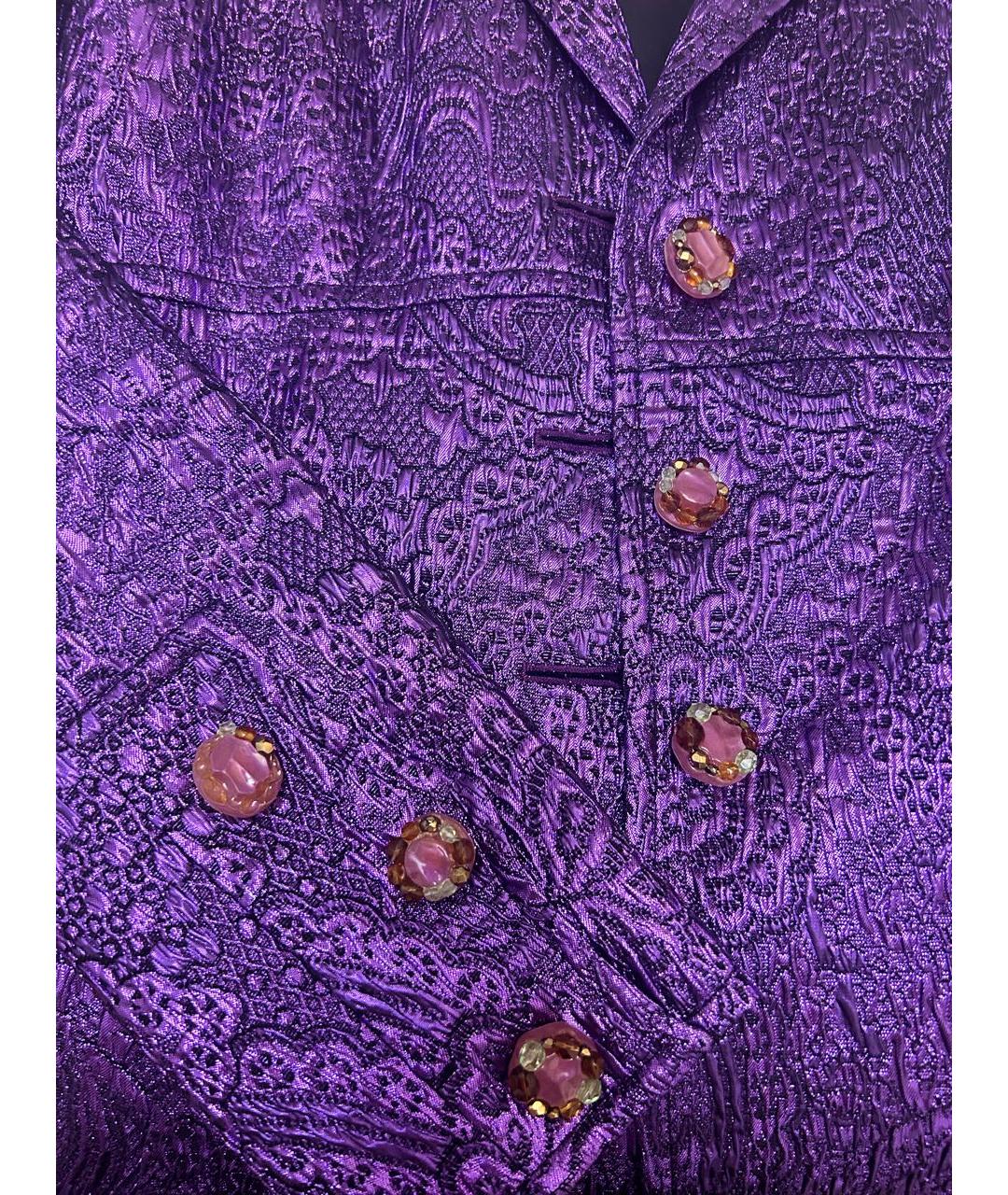 CHRISTIAN LACROIX Фиолетовый жакет/пиджак, фото 4