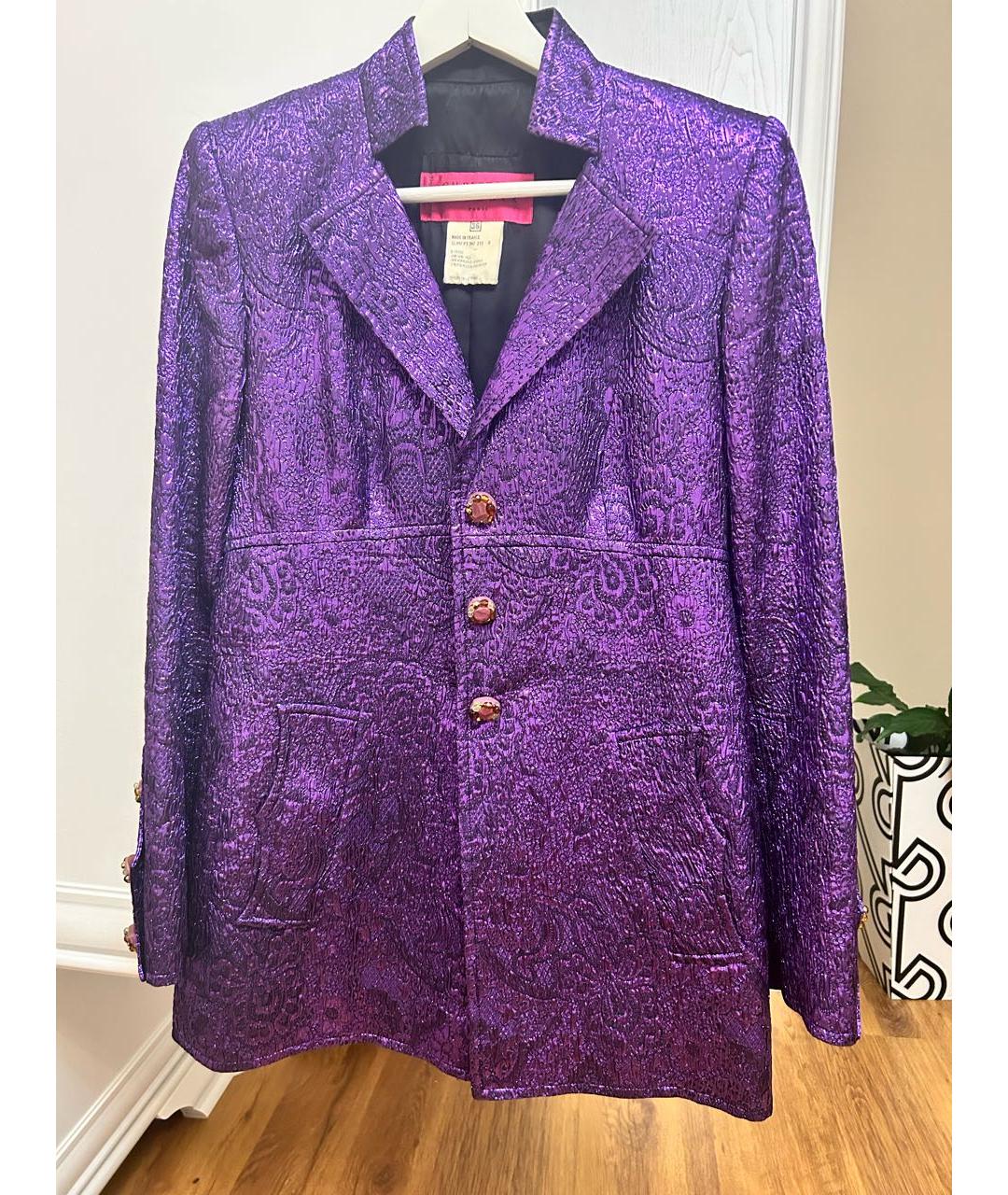 CHRISTIAN LACROIX Фиолетовый жакет/пиджак, фото 8