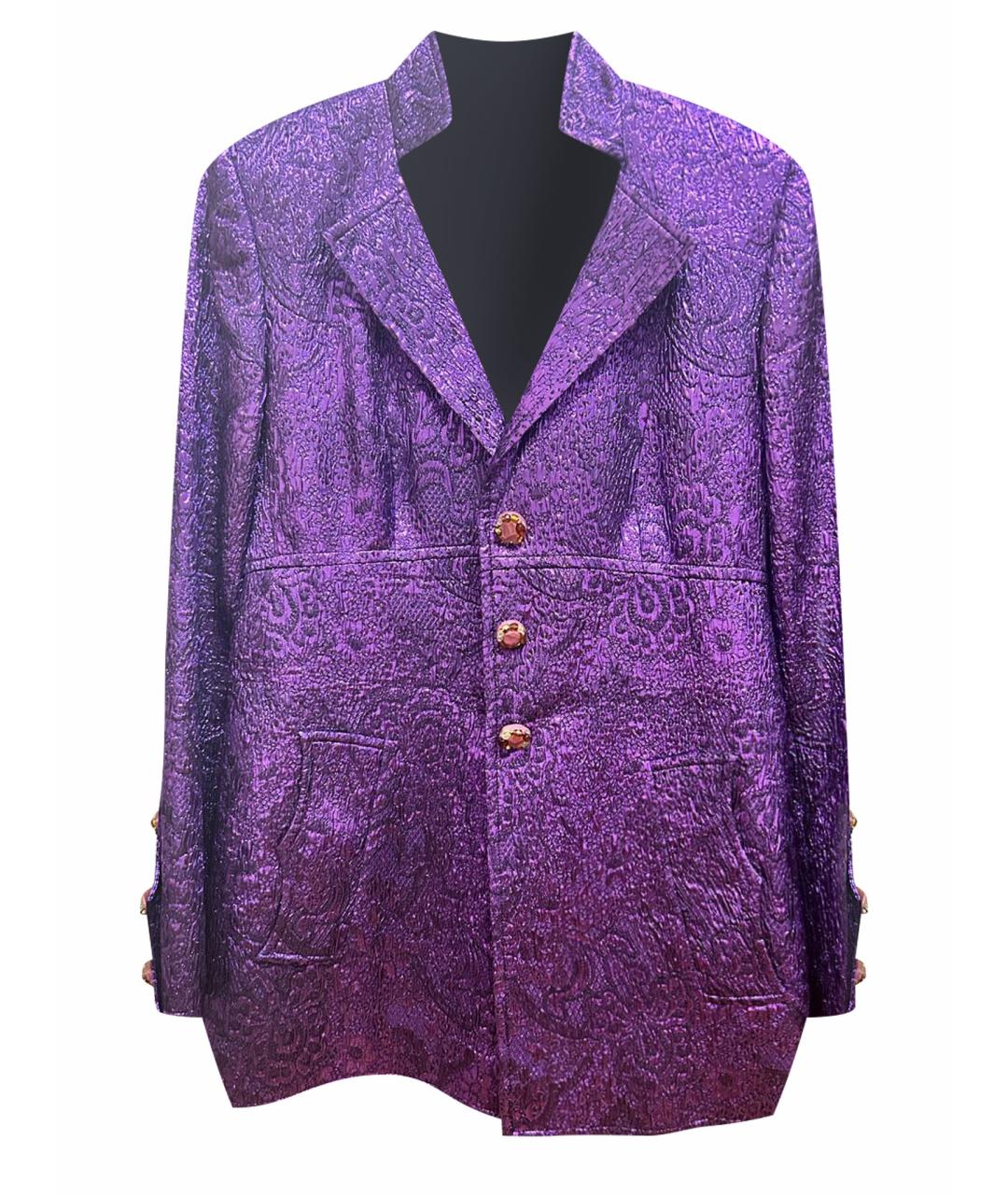 CHRISTIAN LACROIX Фиолетовый жакет/пиджак, фото 1