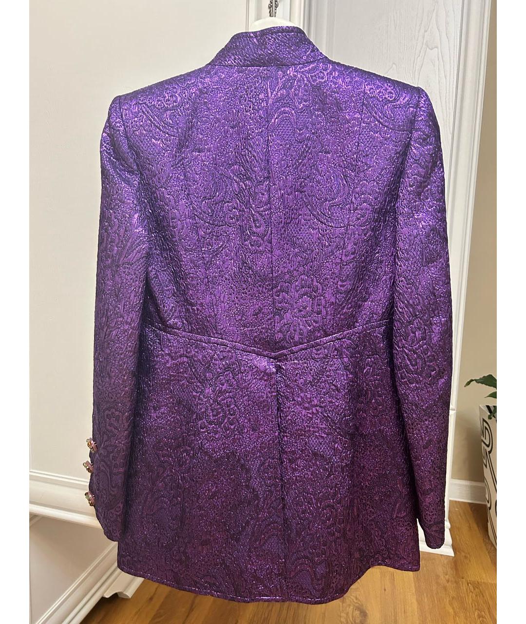CHRISTIAN LACROIX Фиолетовый жакет/пиджак, фото 2