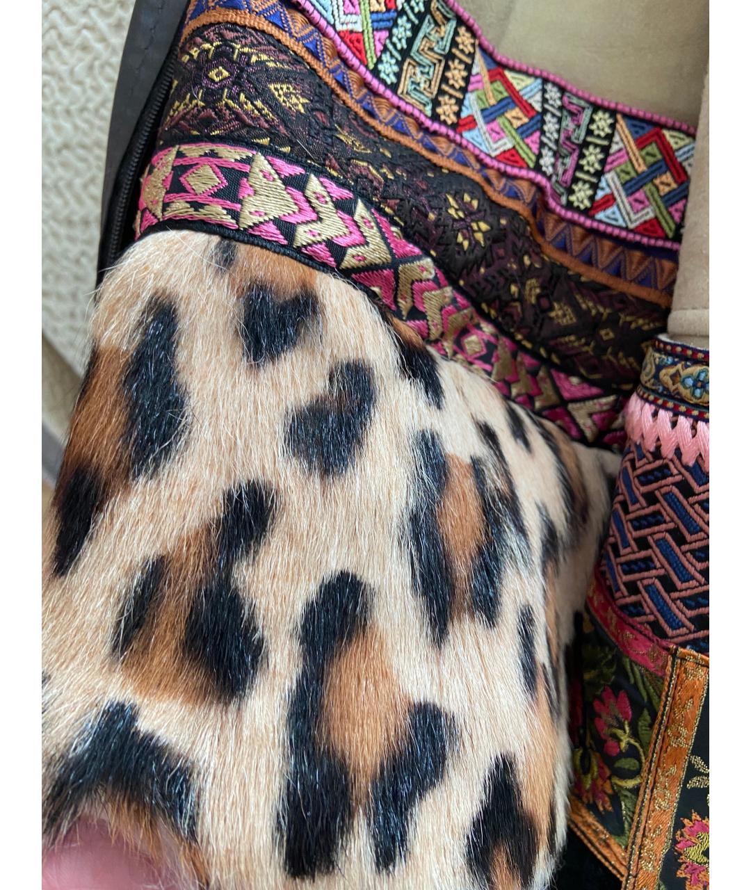 ETRO Бежевая меховая дубленка, фото 6