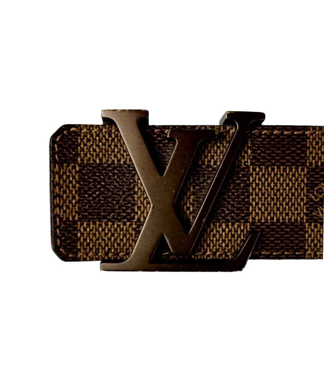 LOUIS VUITTON PRE-OWNED Коричневый кожаный ремень, фото 5