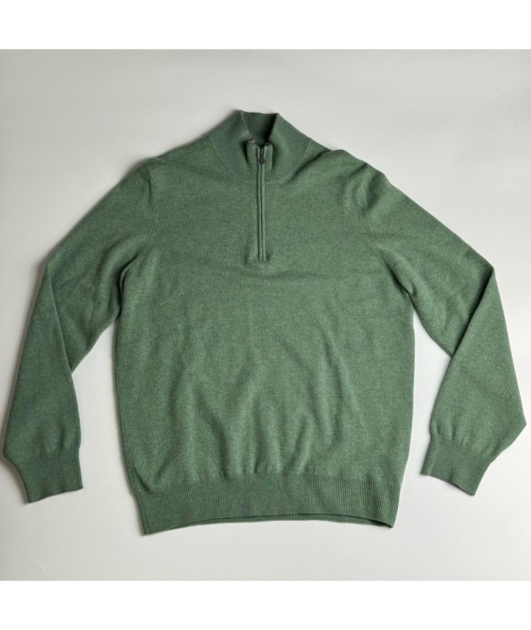 BRUNELLO CUCINELLI Зеленый кашемировый джемпер / свитер, фото 4