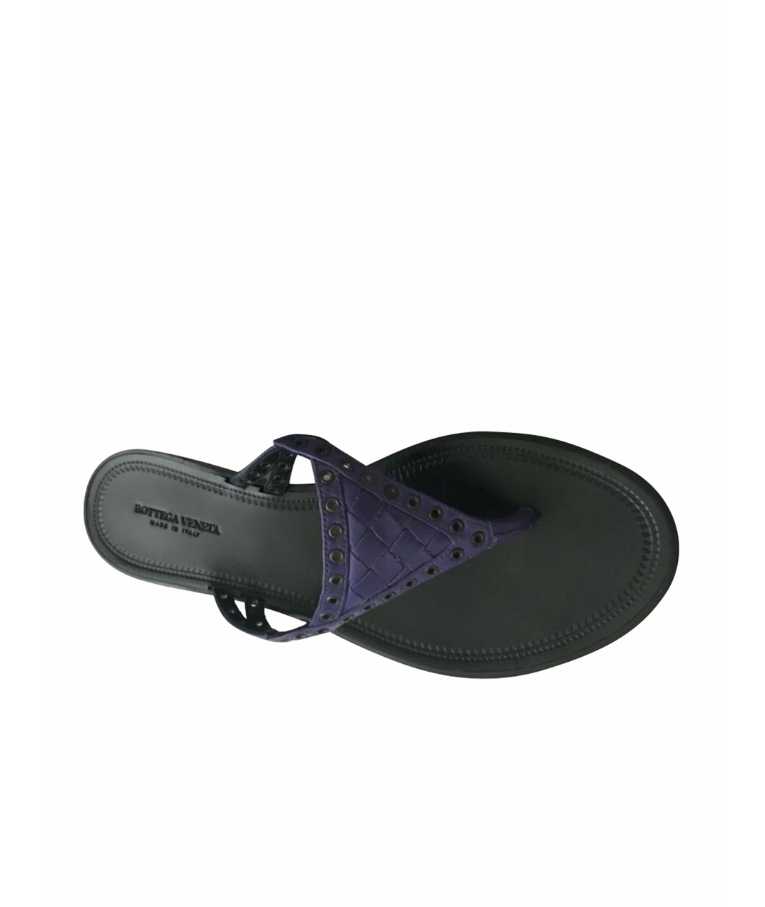 BOTTEGA VENETA Фиолетовые кожаные сандалии, фото 1