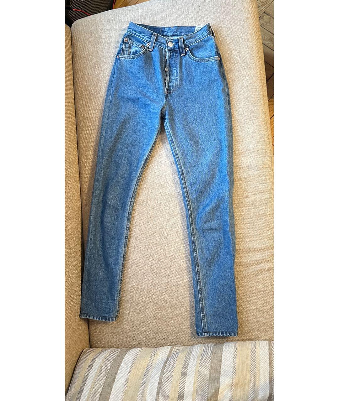 LEVI'S Синие хлопковые джинсы слим, фото 8