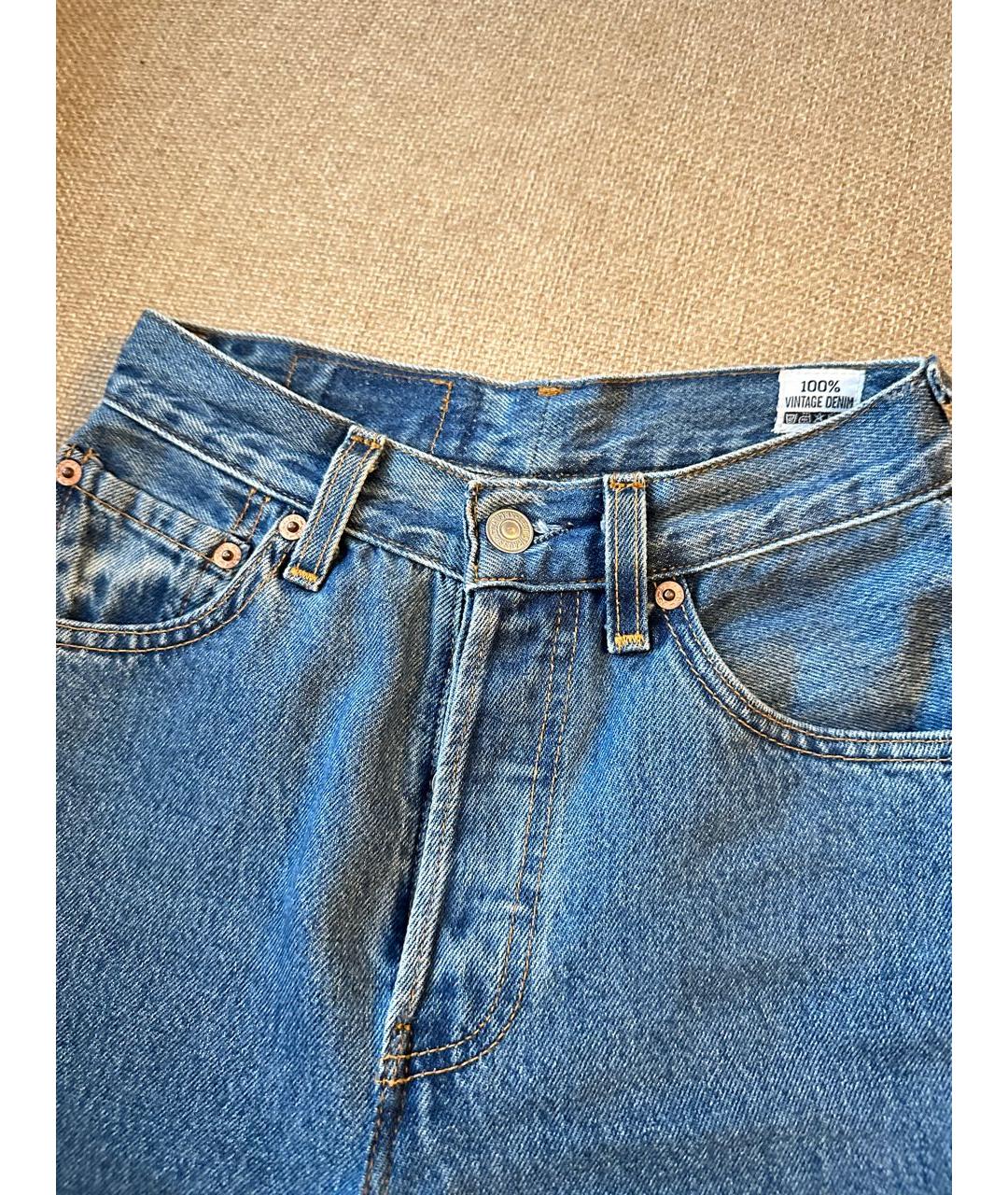 LEVI'S Синие хлопковые джинсы слим, фото 3