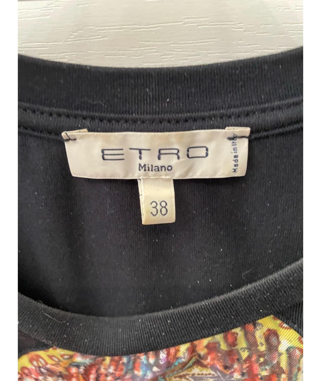 ETRO Желтая шелковая футболка, фото 3