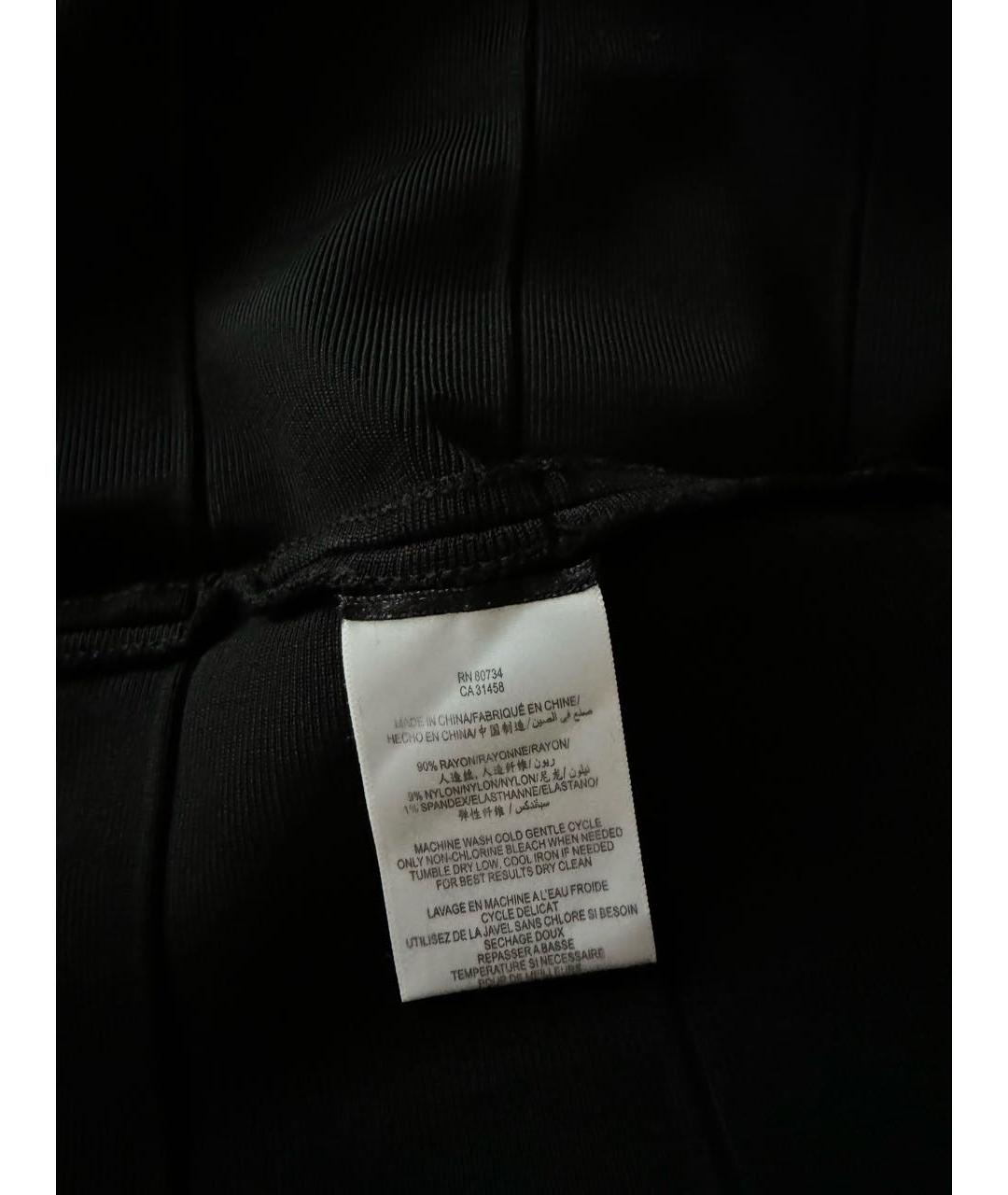 BCBG MAXAZRIA Черная вискозная юбка мини, фото 3