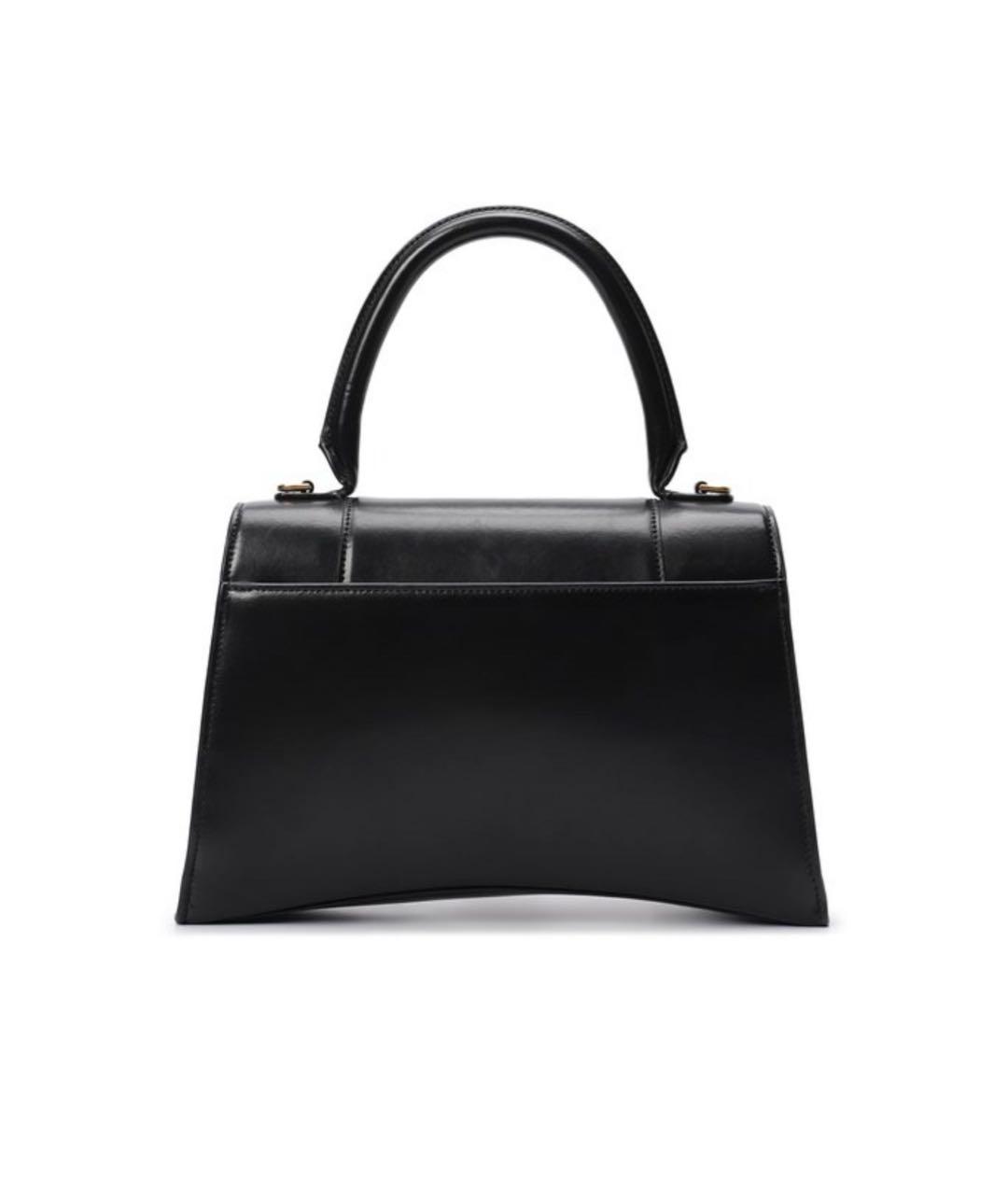 BALENCIAGA Черная кожаная сумка с короткими ручками, фото 3