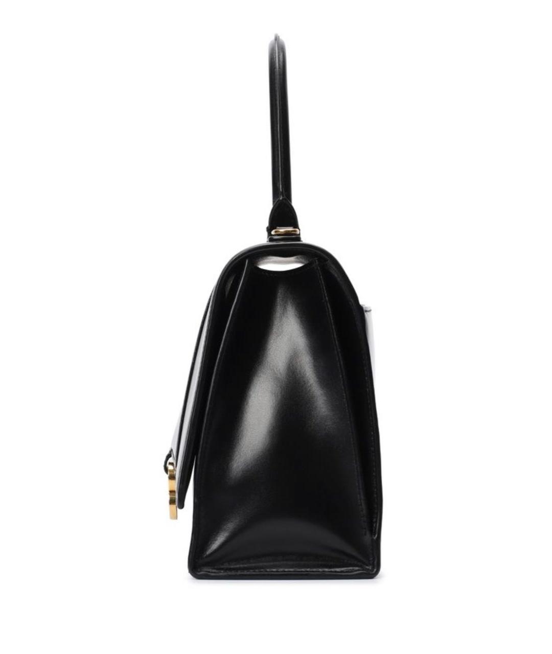 BALENCIAGA Черная кожаная сумка с короткими ручками, фото 8