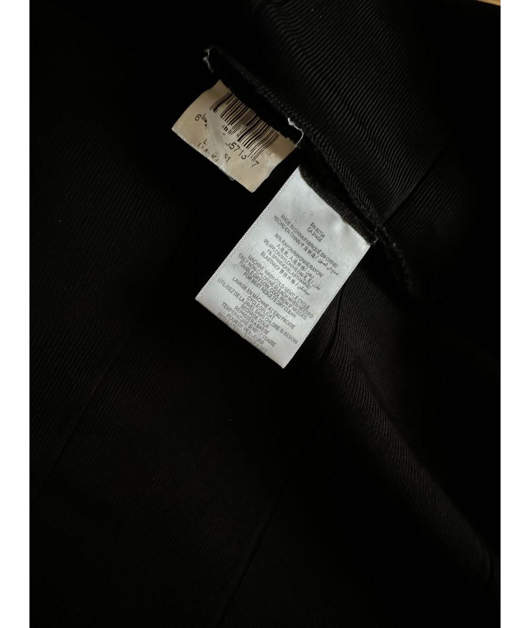 BCBG MAXAZRIA Черная вискозная юбка миди, фото 3