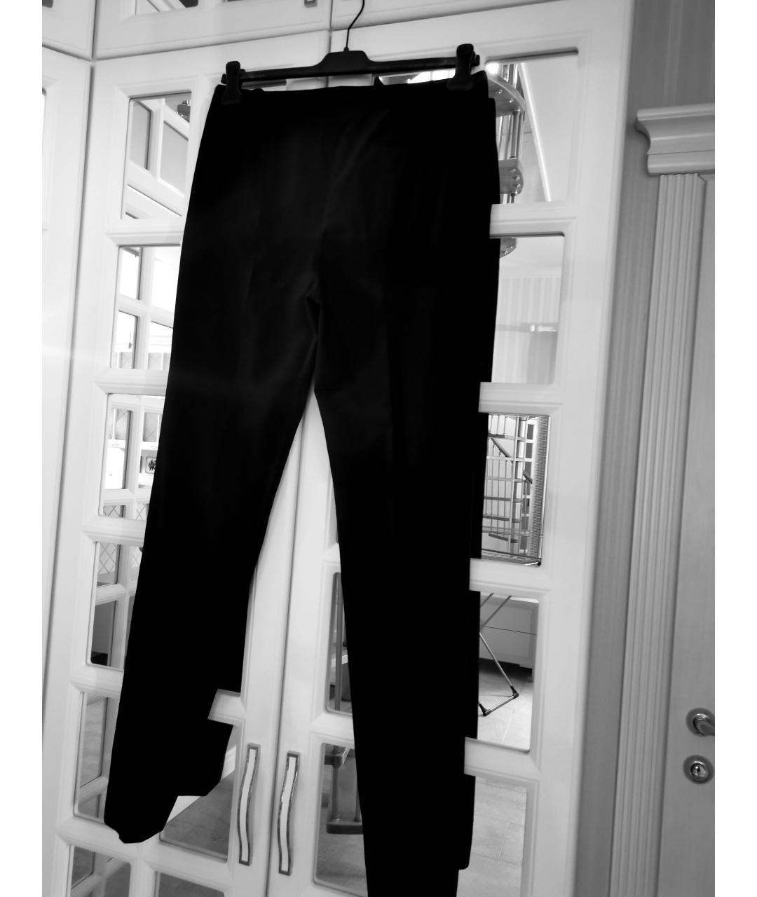 JIL SANDER Черные шерстяные брюки узкие, фото 2