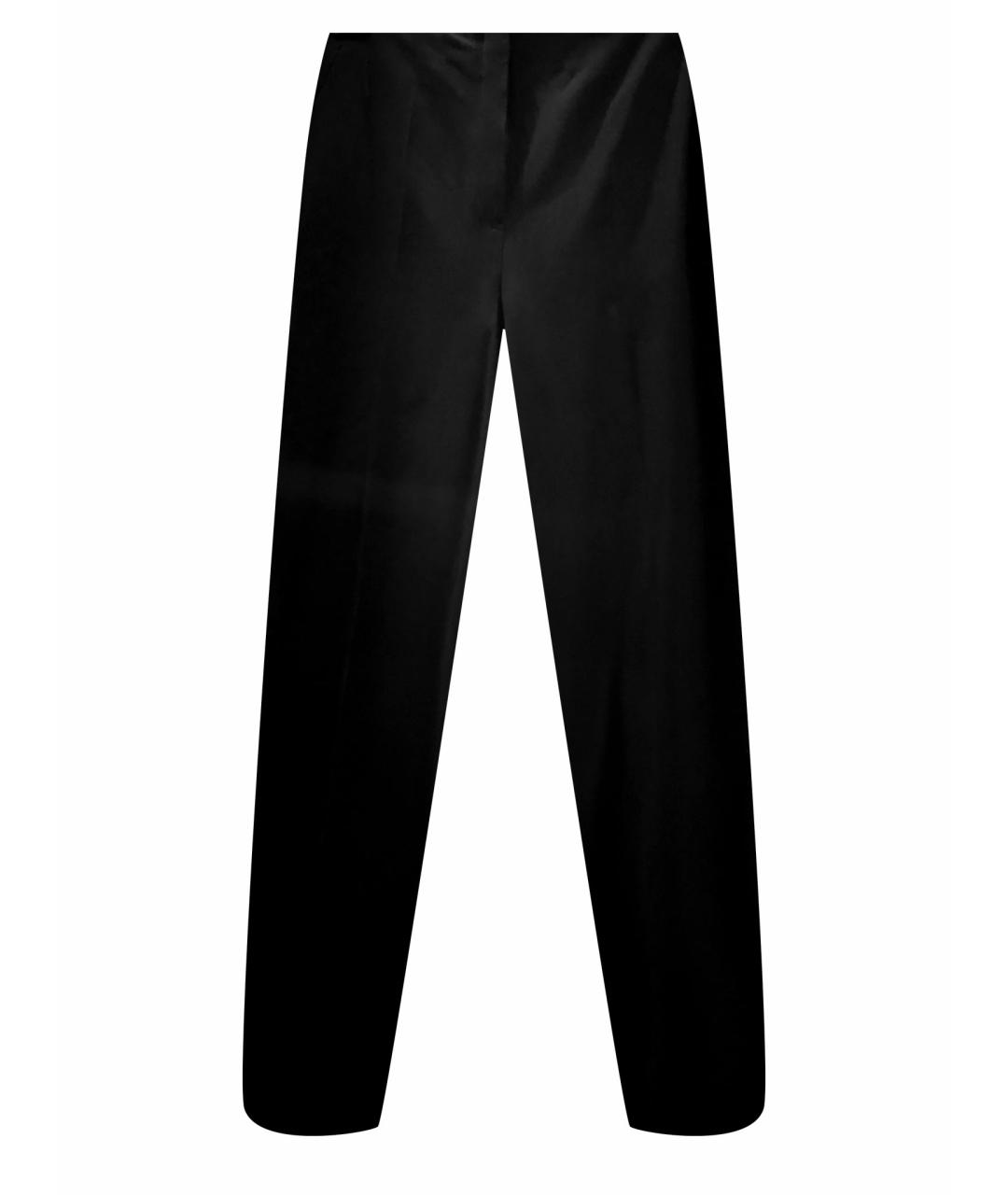 JIL SANDER Черные шерстяные брюки узкие, фото 1