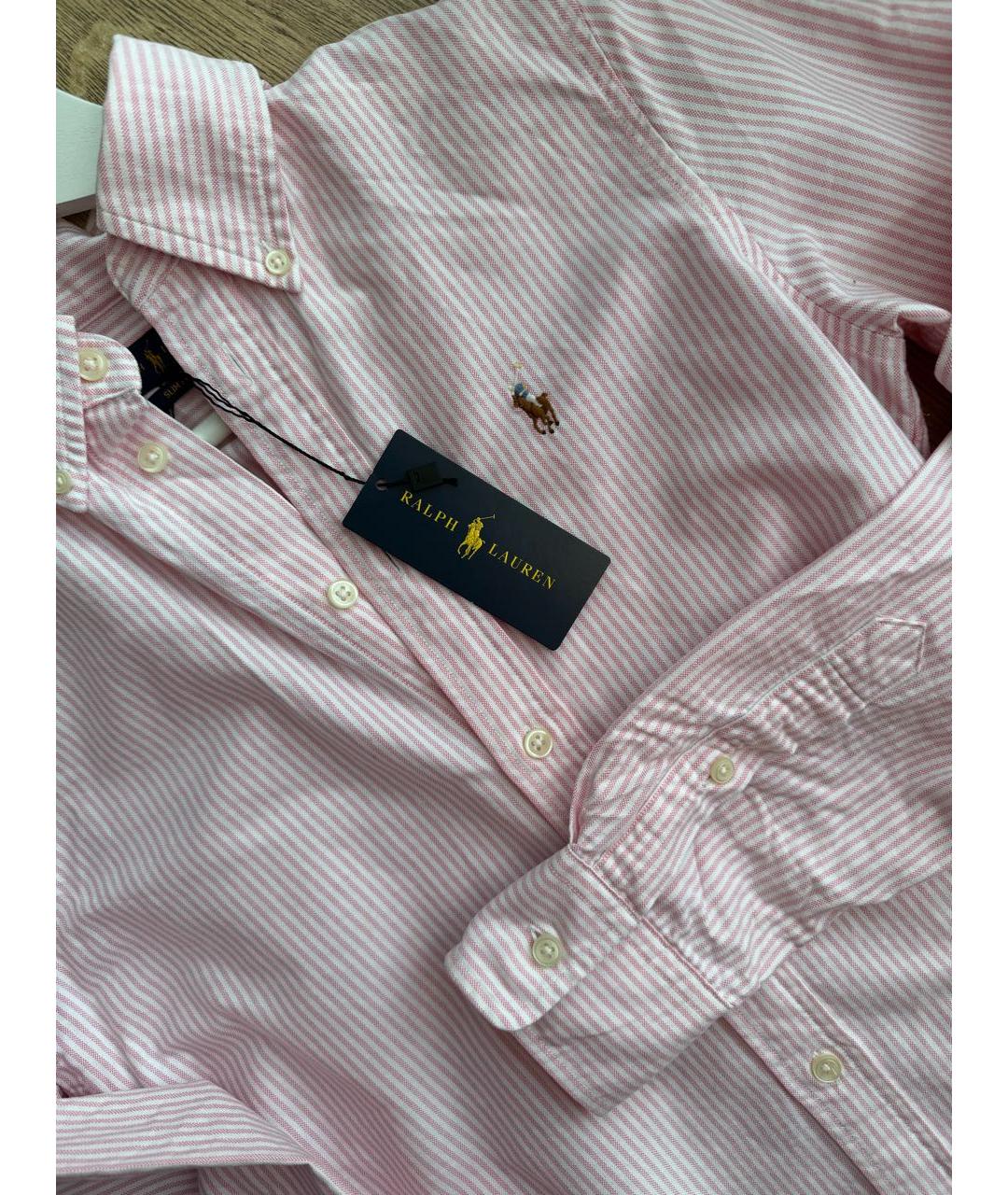 POLO RALPH LAUREN Розовая хлопковая рубашка, фото 5