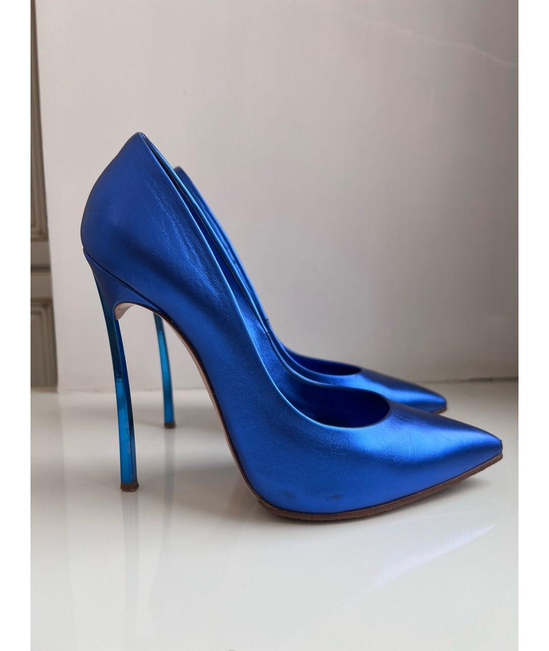 CASADEI Синие кожаные туфли, фото 5