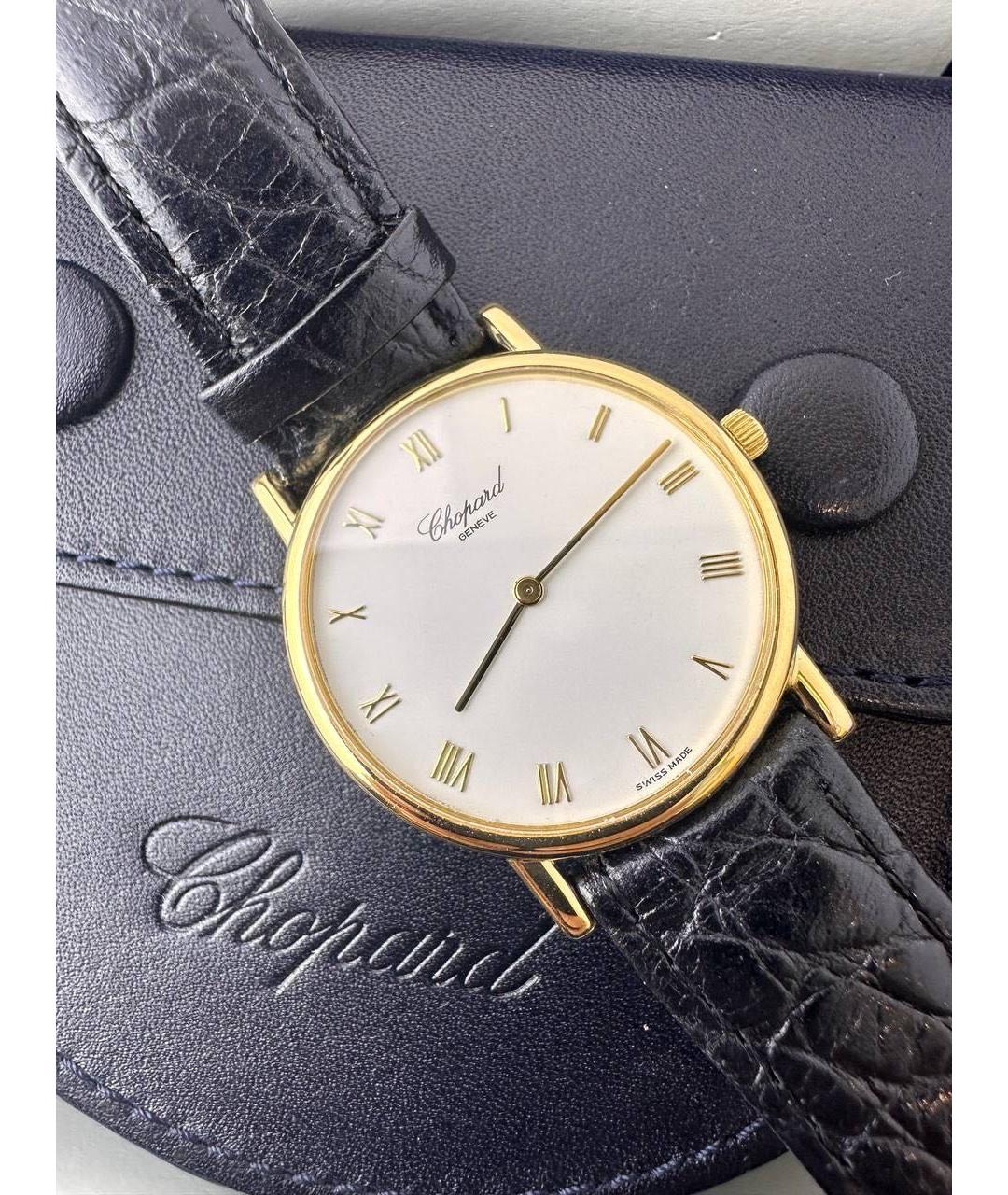 CHOPARD Белые часы из желтого золота, фото 3