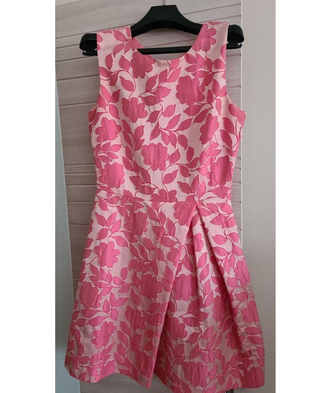 PINKO Розовое полиэстеровое повседневное платье, фото 4