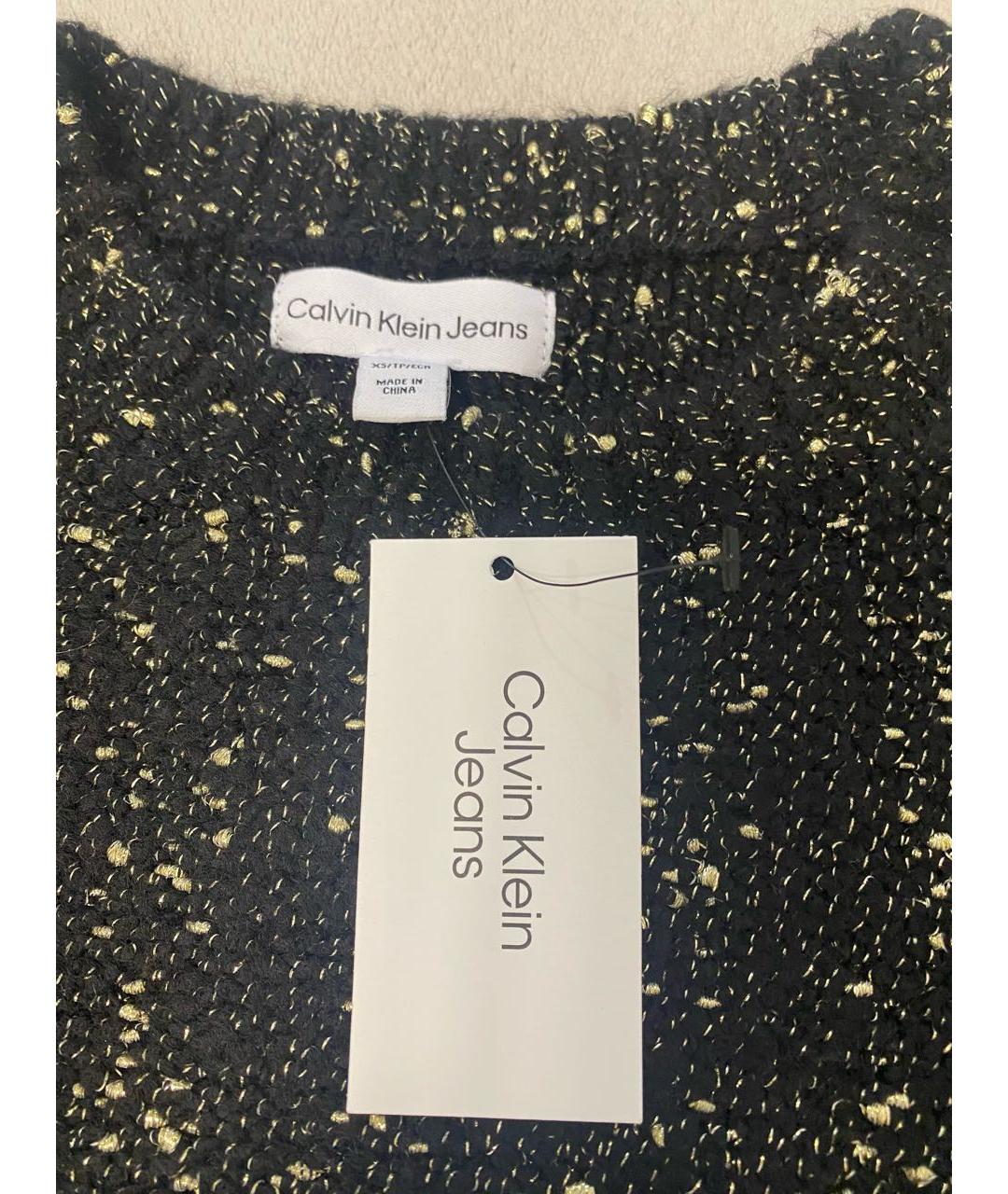 CALVIN KLEIN JEANS Черный вискозный джемпер / свитер, фото 3