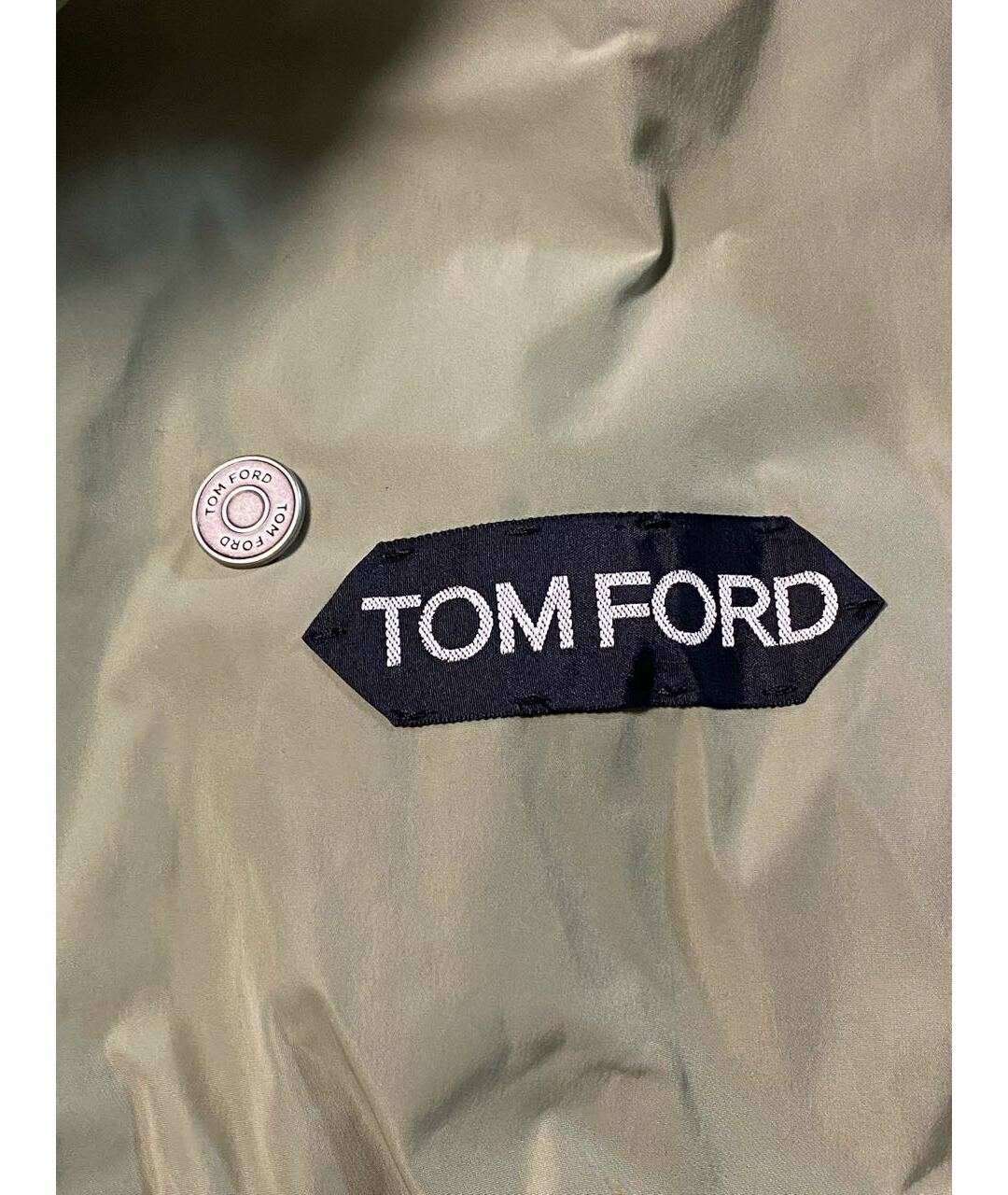 TOM FORD Хаки полиэстеровая куртка, фото 3