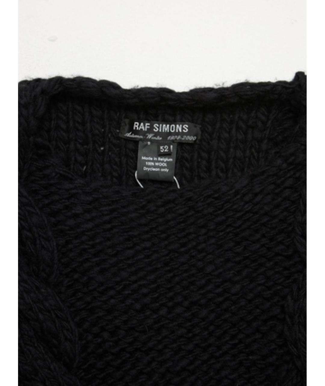 RAF SIMONS Темно-синий шерстяной джемпер / свитер, фото 3