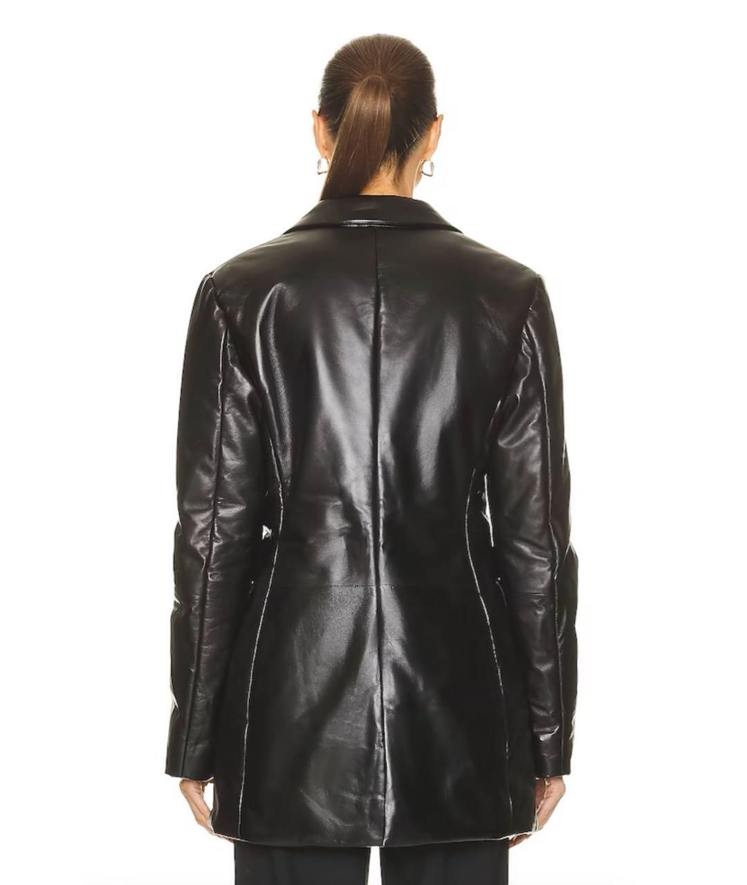 LOEWE Черный кожаный жакет/пиджак, фото 3