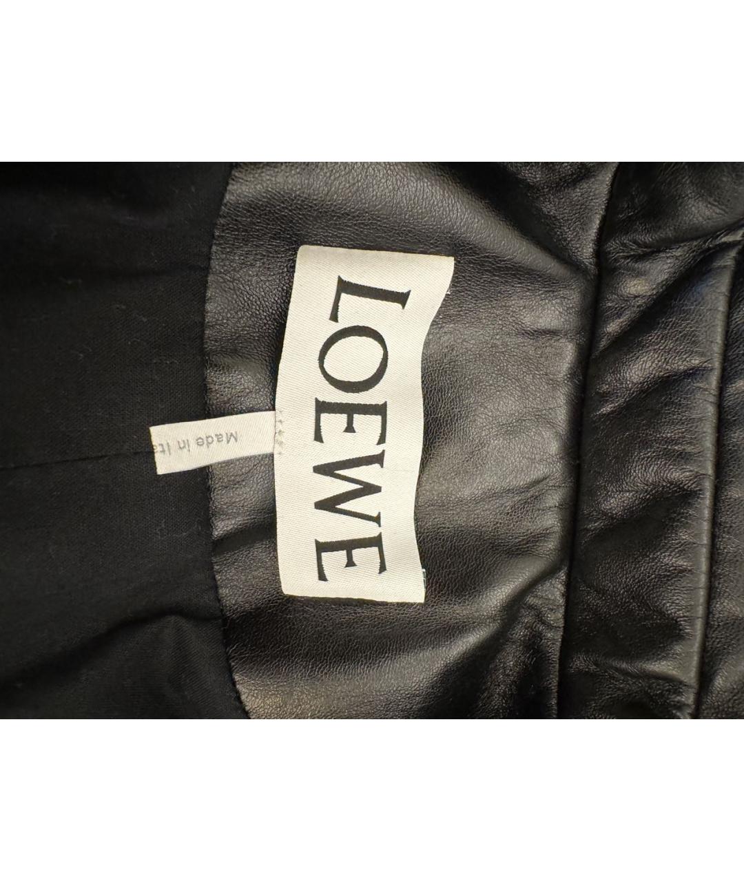 LOEWE Черный кожаный жакет/пиджак, фото 7