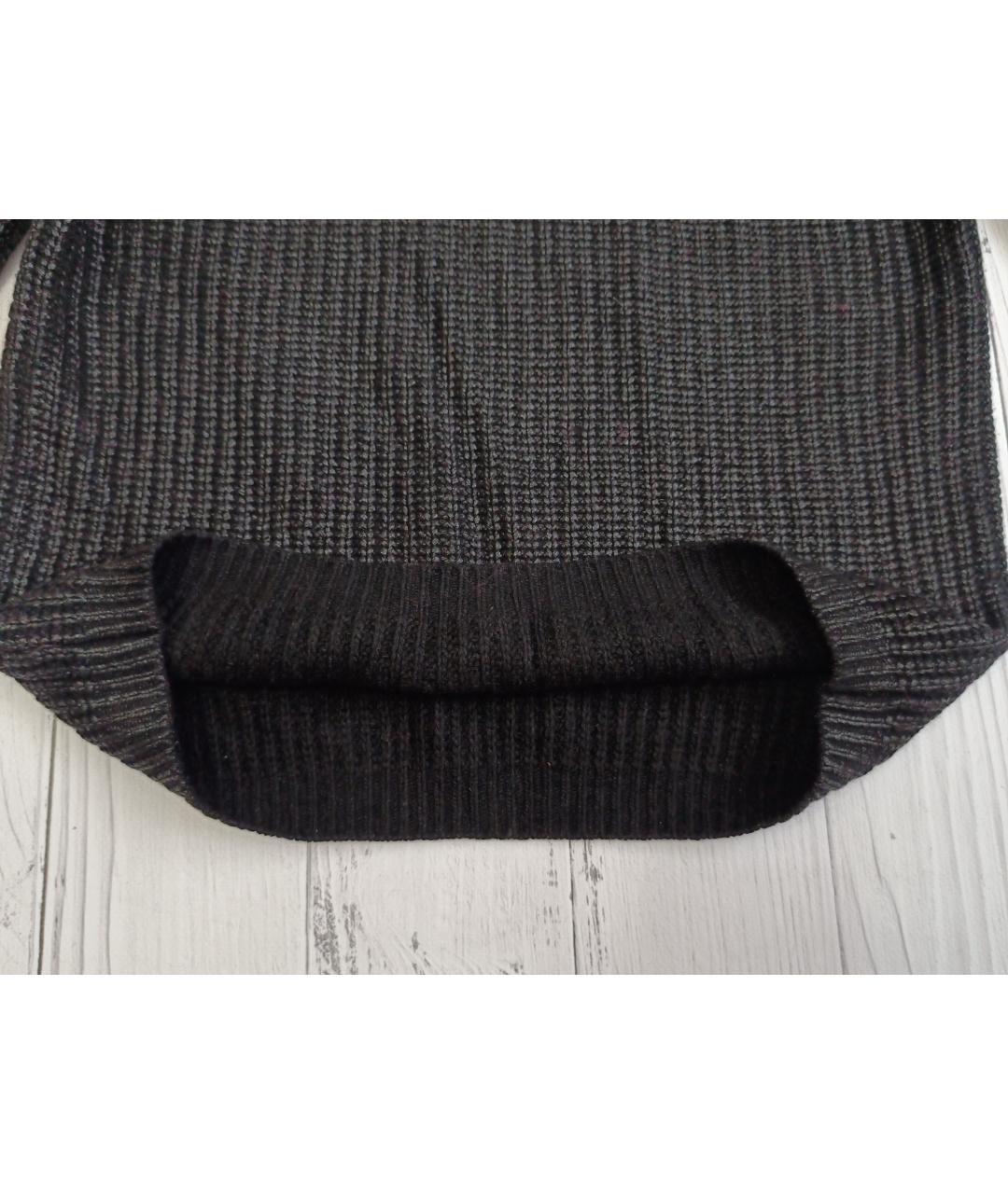 CAVALLI CLASS Черный шерстяной джемпер / свитер, фото 5