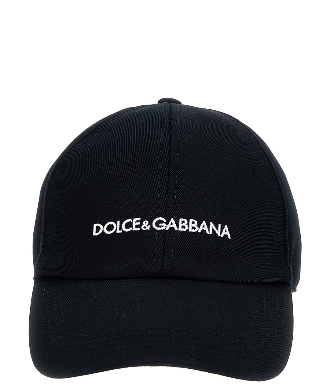 DOLCE&GABBANA Синяя хлопковая кепка/бейсболка, фото 1