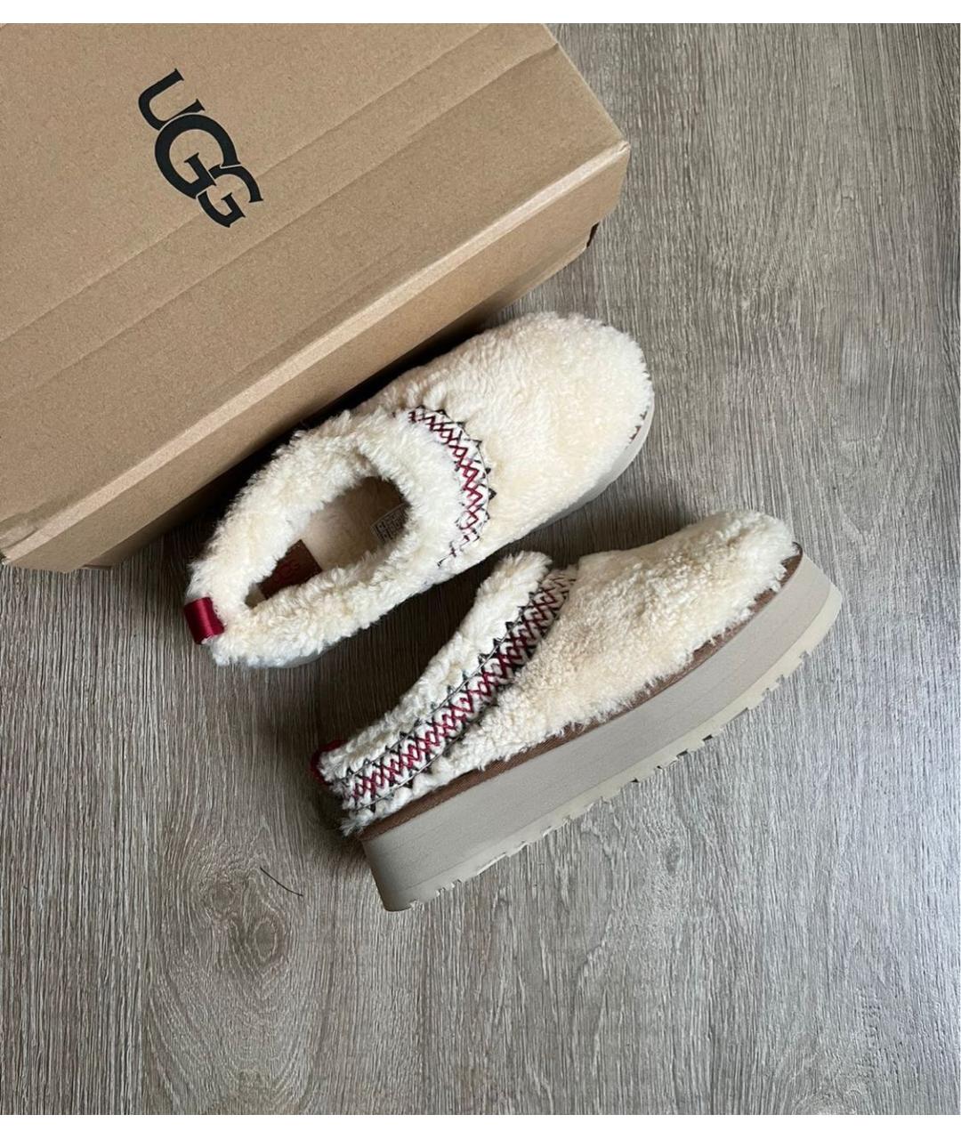 UGG AUSTRALIA Бежевые мюли, фото 2