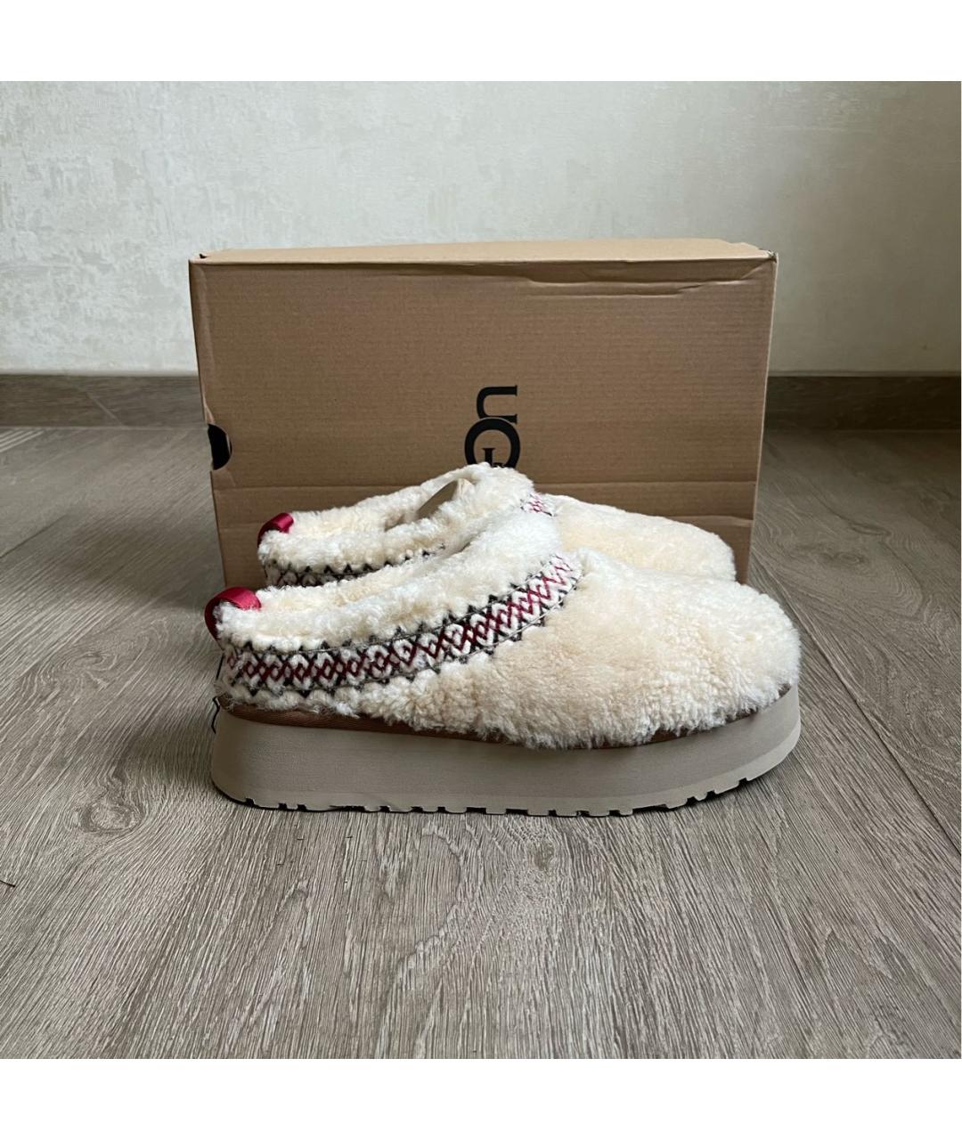 UGG AUSTRALIA Бежевые мюли, фото 3