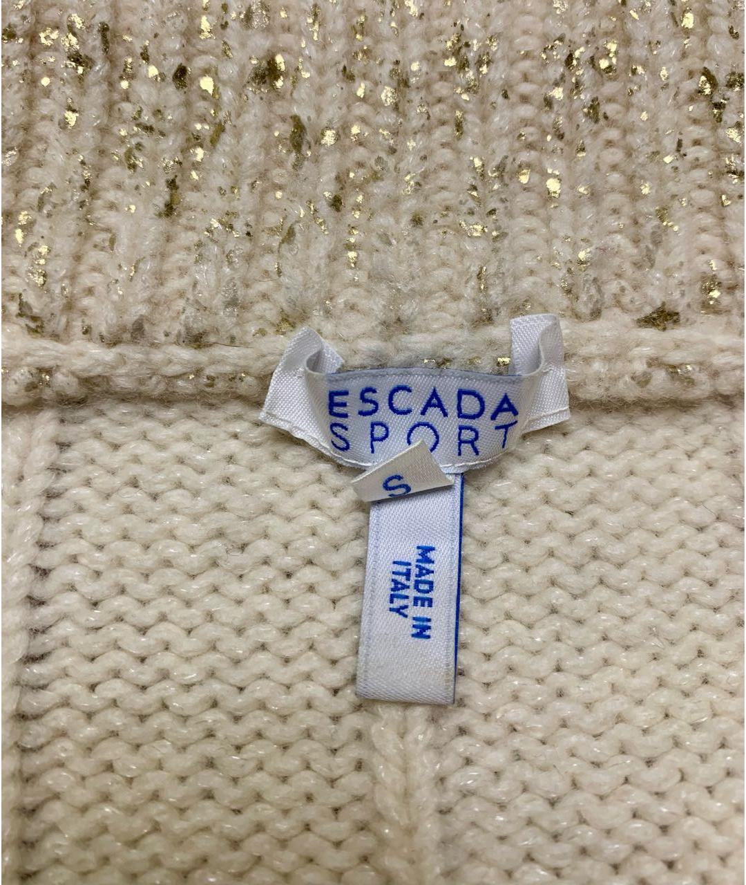 ESCADA Бежевый шерстяной джемпер / свитер, фото 5