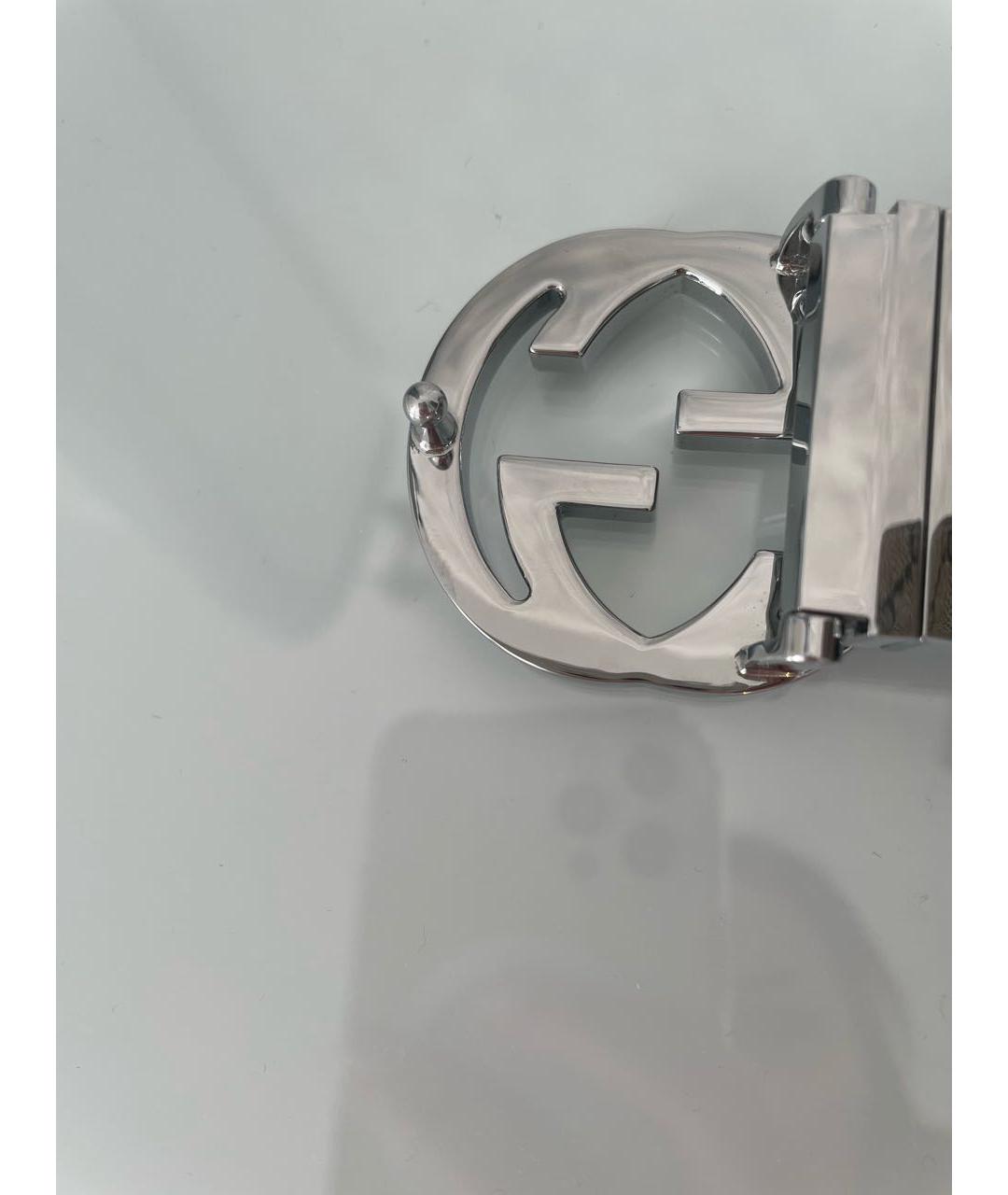 GUCCI Бежевый кожаный ремень, фото 5