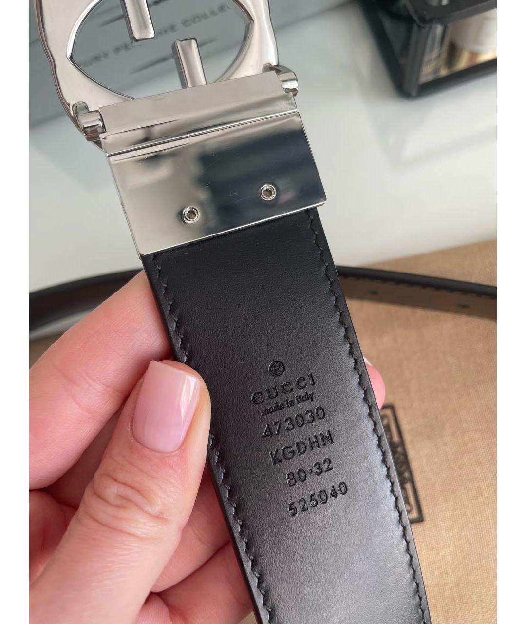 GUCCI Бежевый кожаный ремень, фото 2