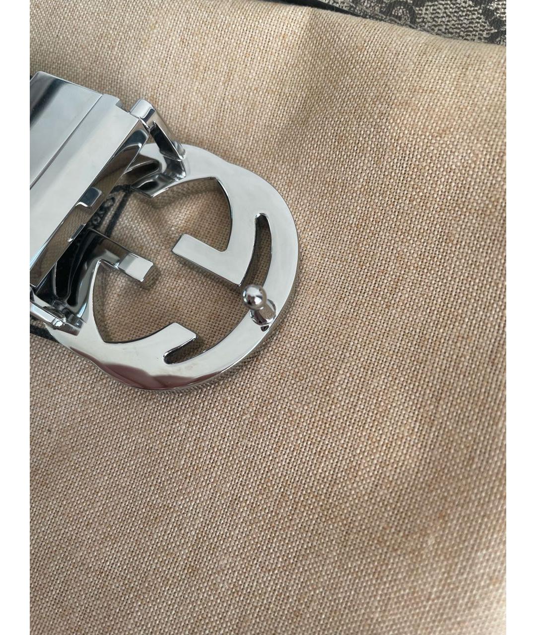 GUCCI Бежевый кожаный ремень, фото 3