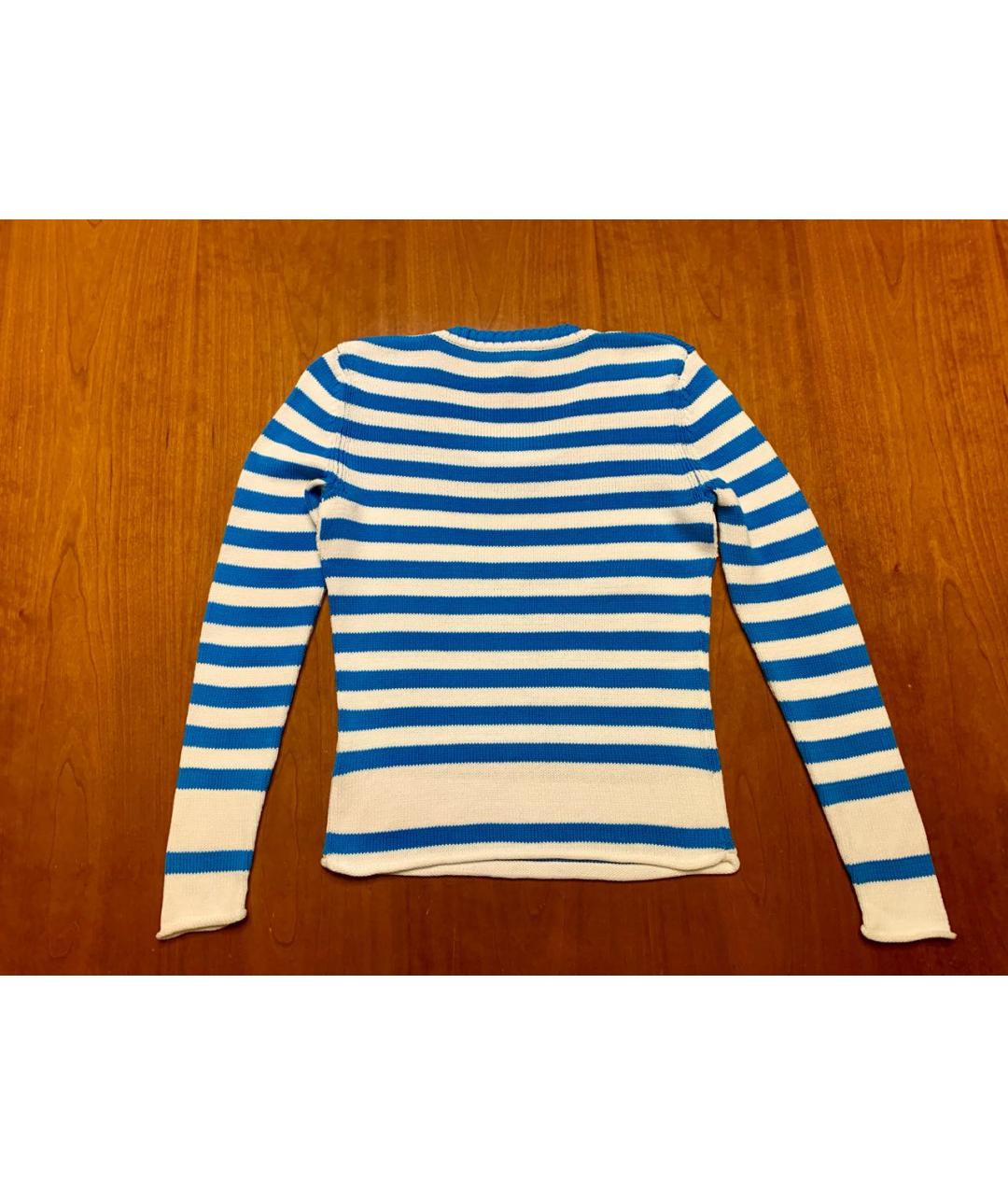 ESCADA Голубой хлопковый джемпер / свитер, фото 2