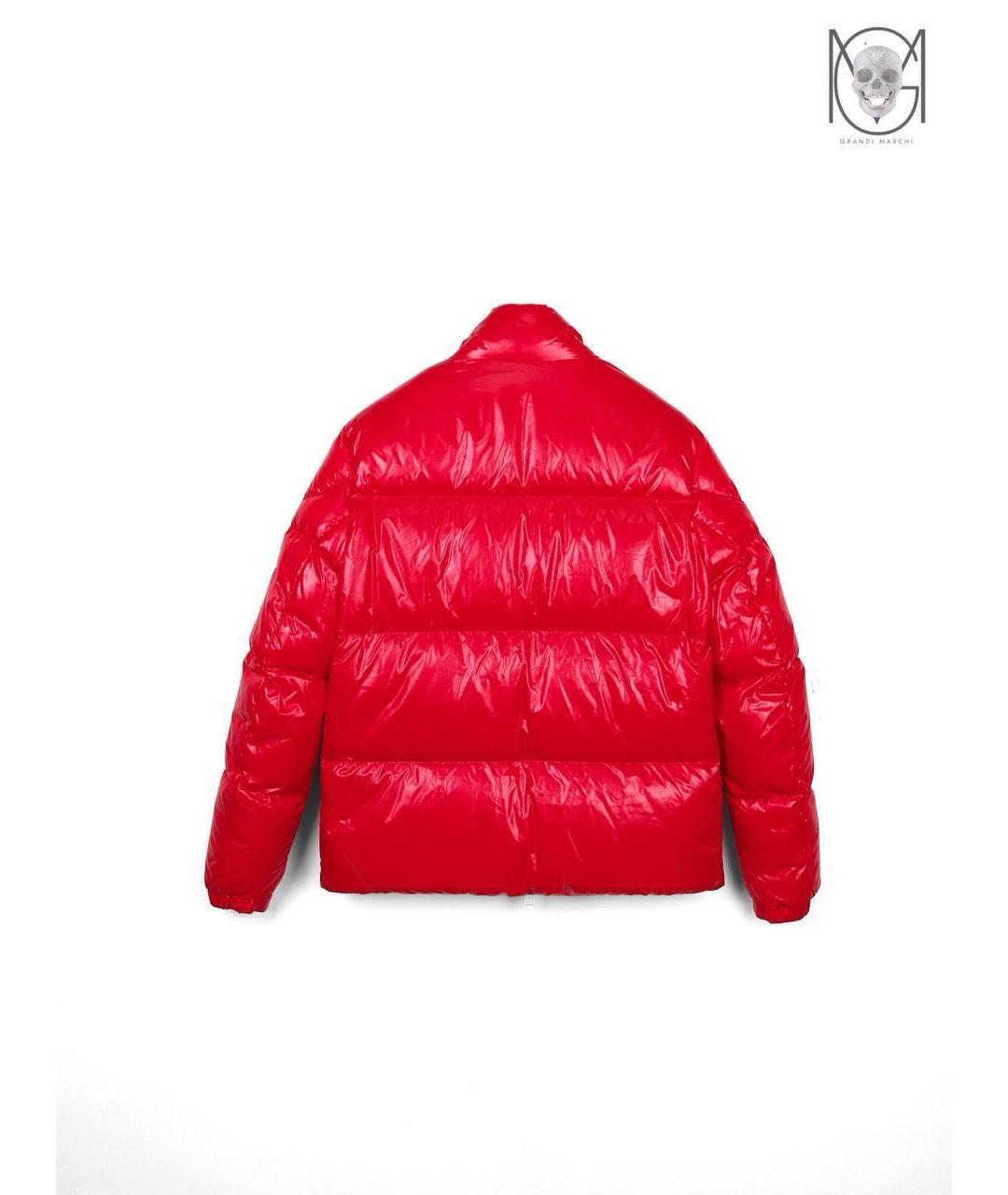 MONCLER Красный пуховик, фото 2