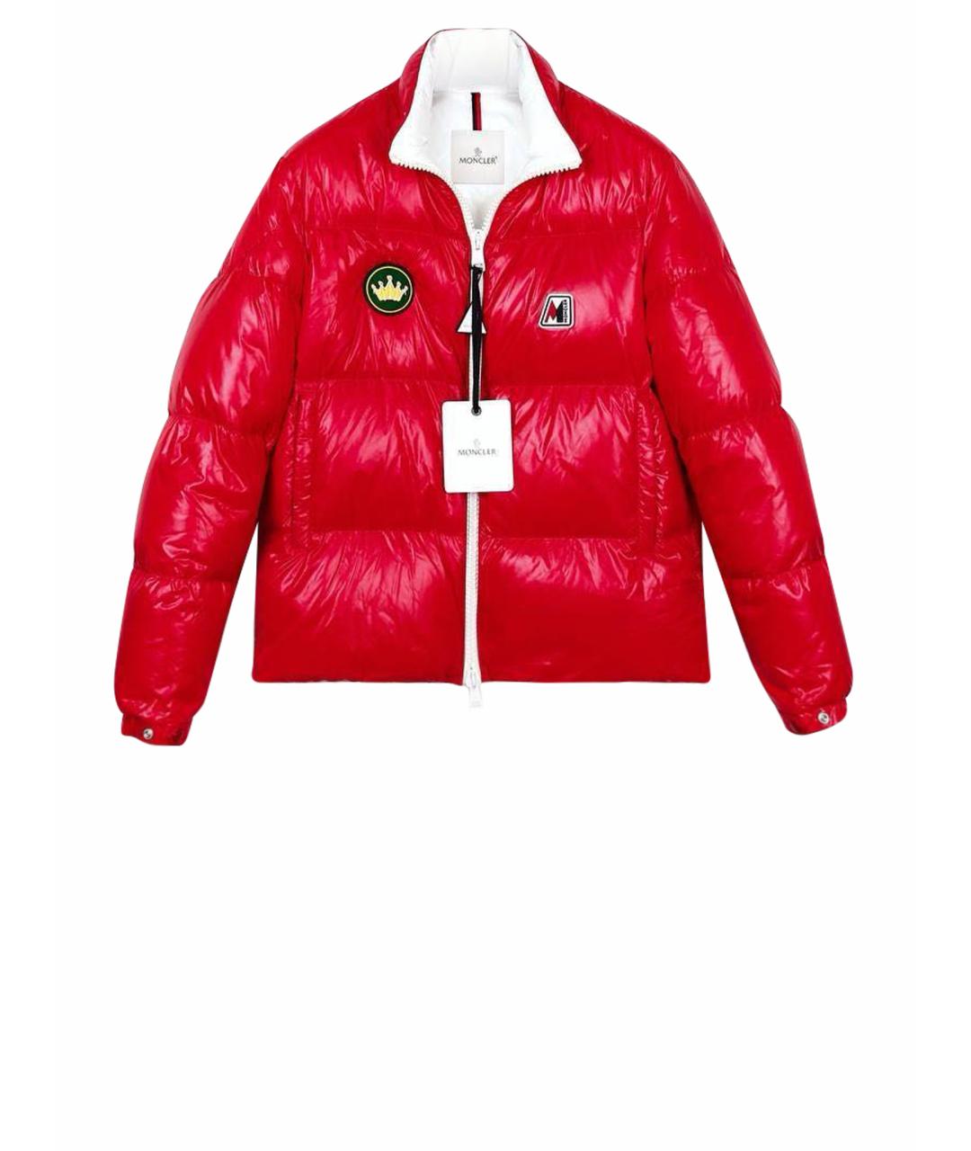 MONCLER Красный пуховик, фото 1