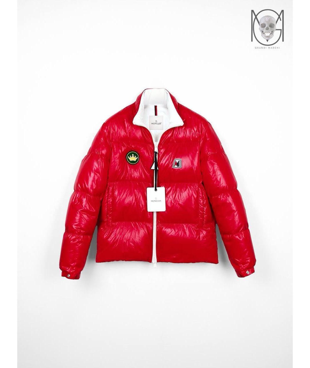 MONCLER Красный пуховик, фото 9