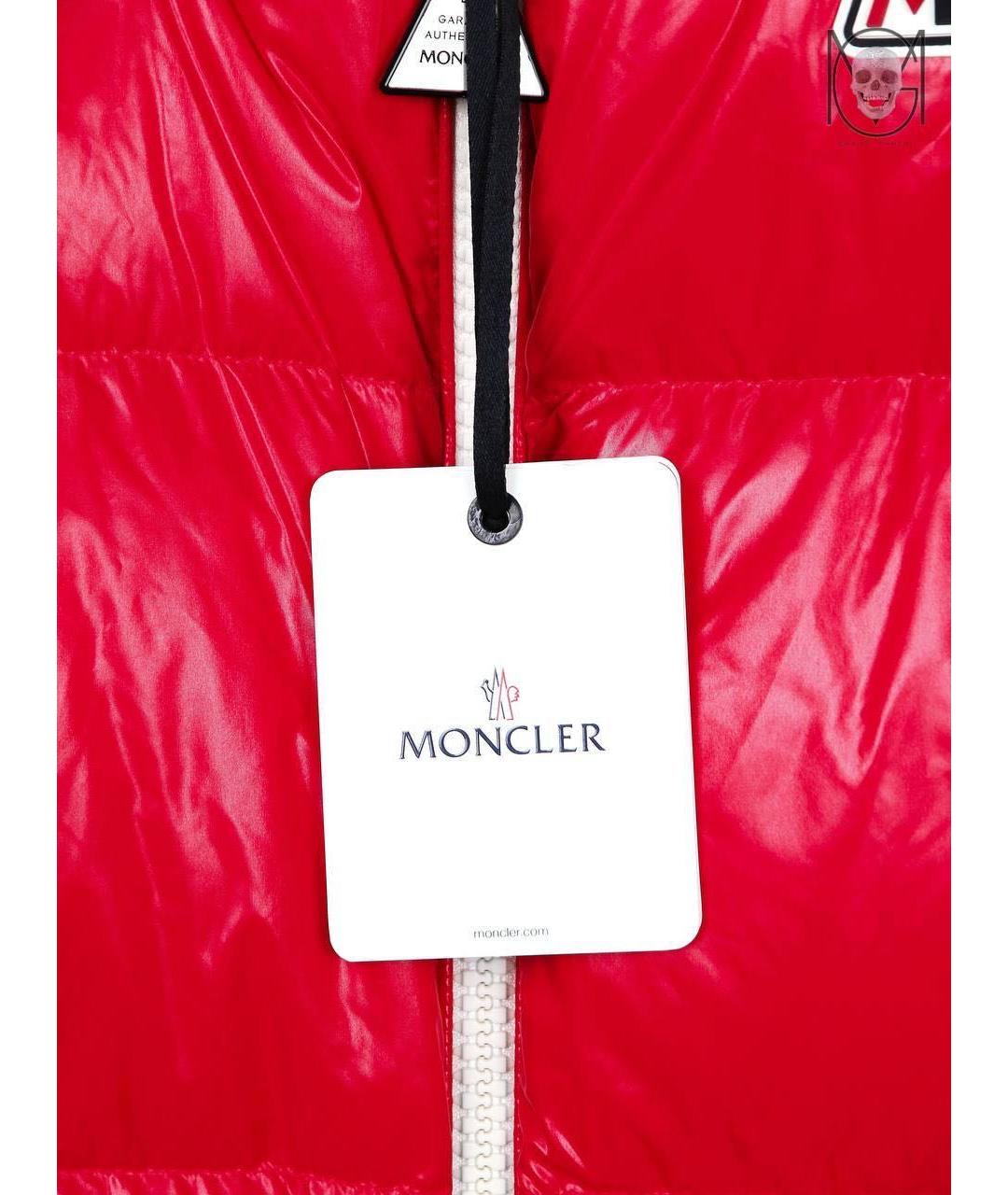 MONCLER Красный пуховик, фото 3