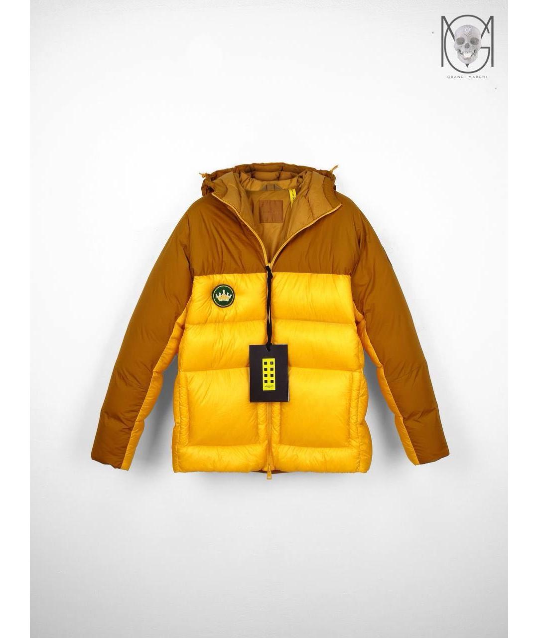 MONCLER Желтый пуховик, фото 9