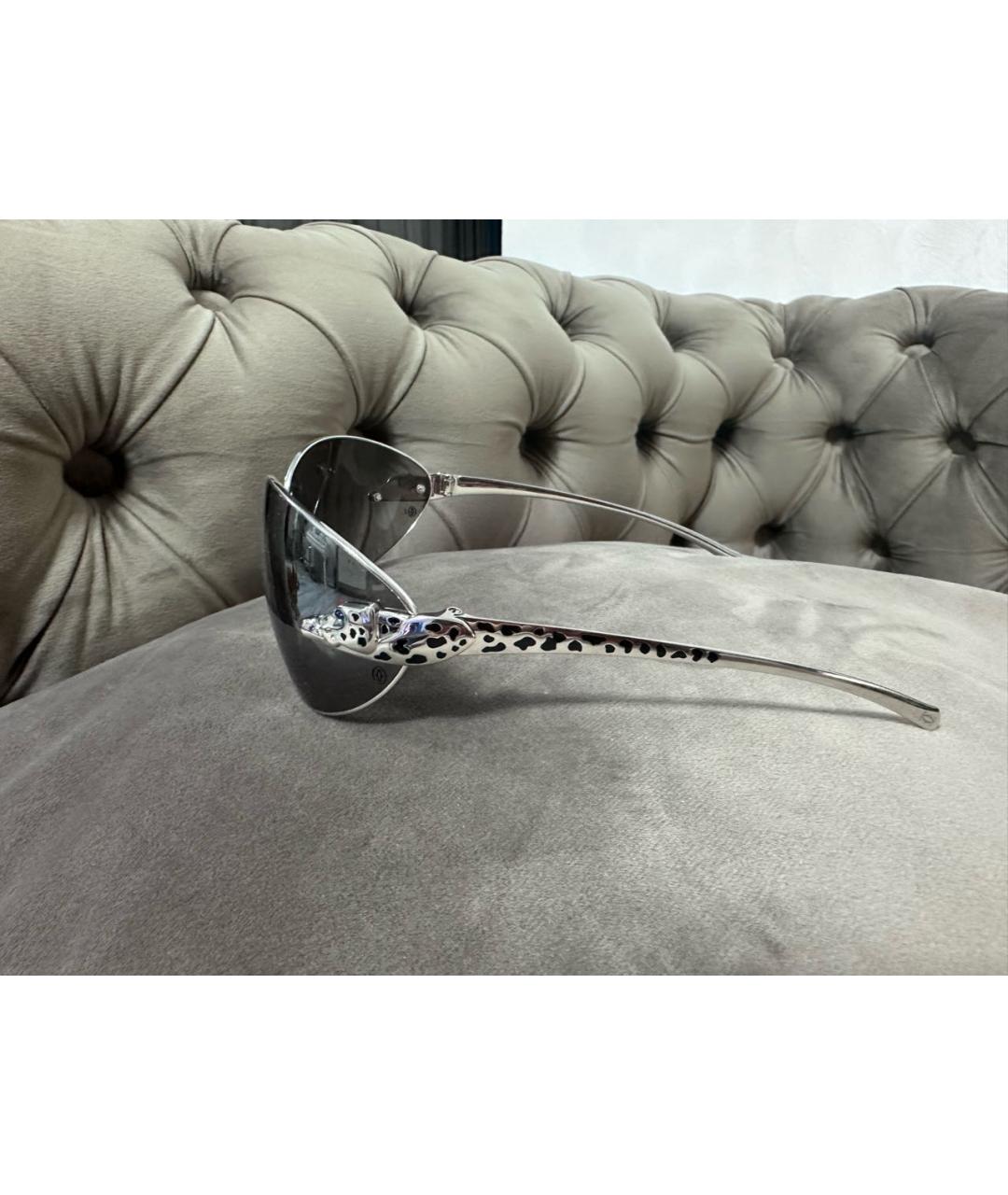 CARTIER Серебряные металлические солнцезащитные очки, фото 4