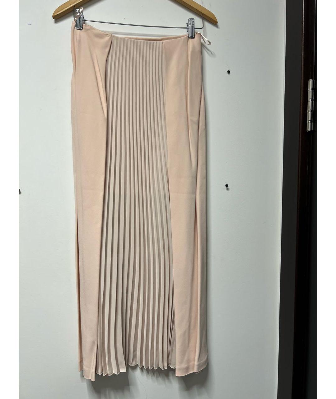 CEDRIC CHARLIER Бежевый ацетатный костюм с юбками, фото 2