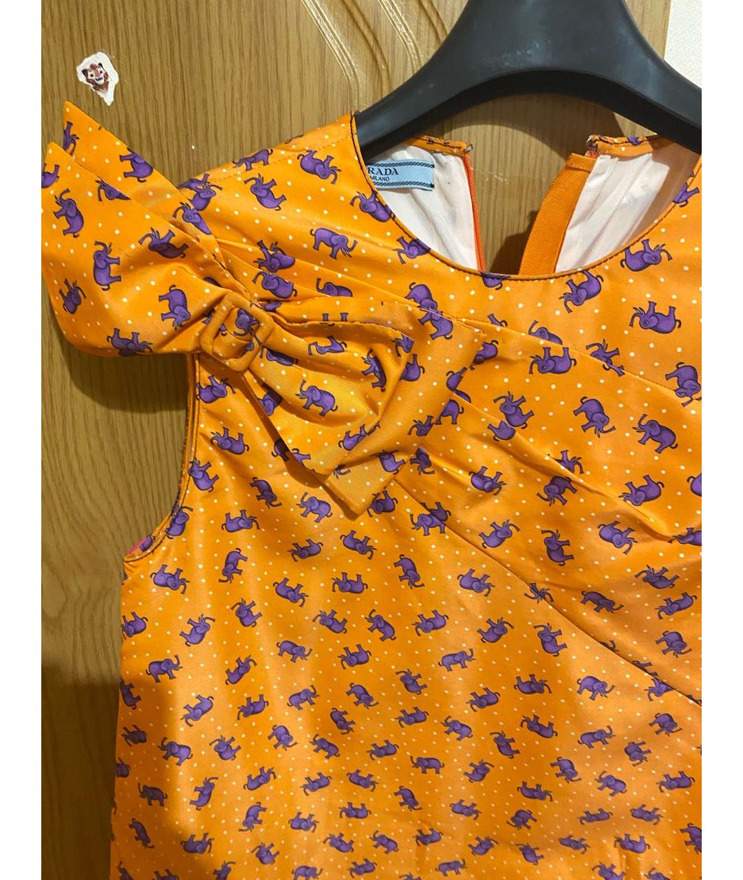 PRADA Оранжевое повседневное платье, фото 3