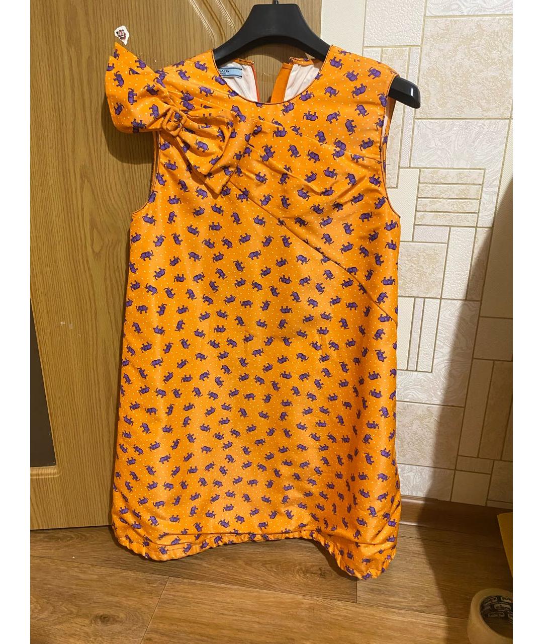 PRADA Оранжевое повседневное платье, фото 5