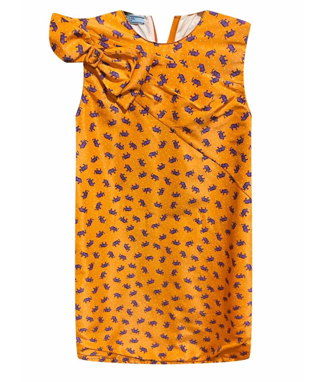 PRADA Оранжевое повседневное платье, фото 1