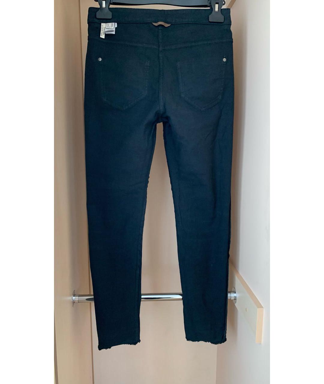 BRUNELLO CUCINELLI Черные хлопко-эластановые прямые джинсы, фото 3