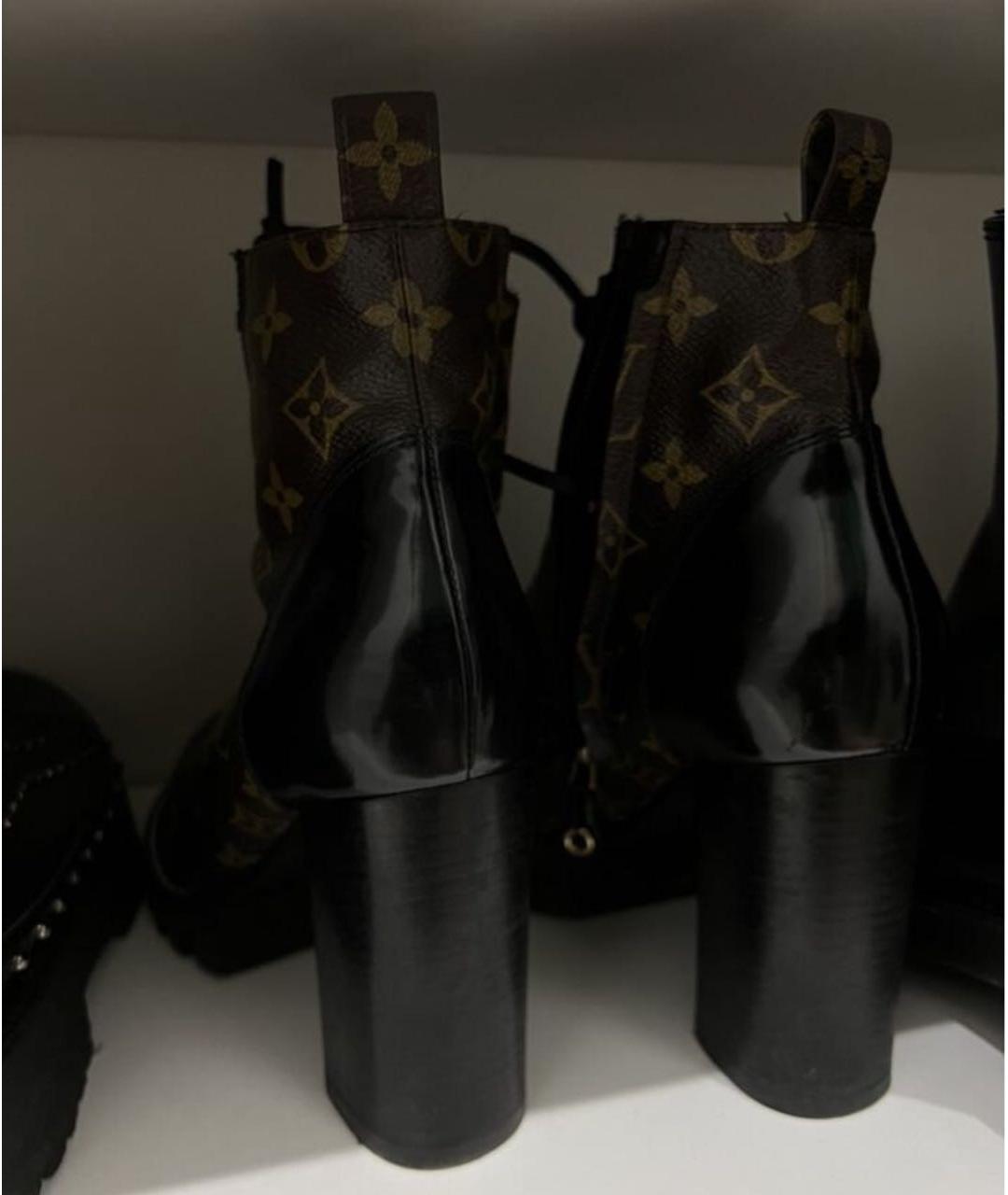 LOUIS VUITTON PRE-OWNED Коричневые ботинки из лакированной кожи, фото 3