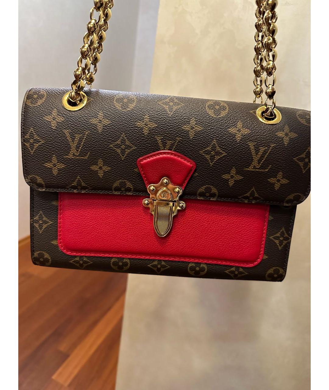 LOUIS VUITTON PRE-OWNED Коричневая сумка через плечо, фото 3