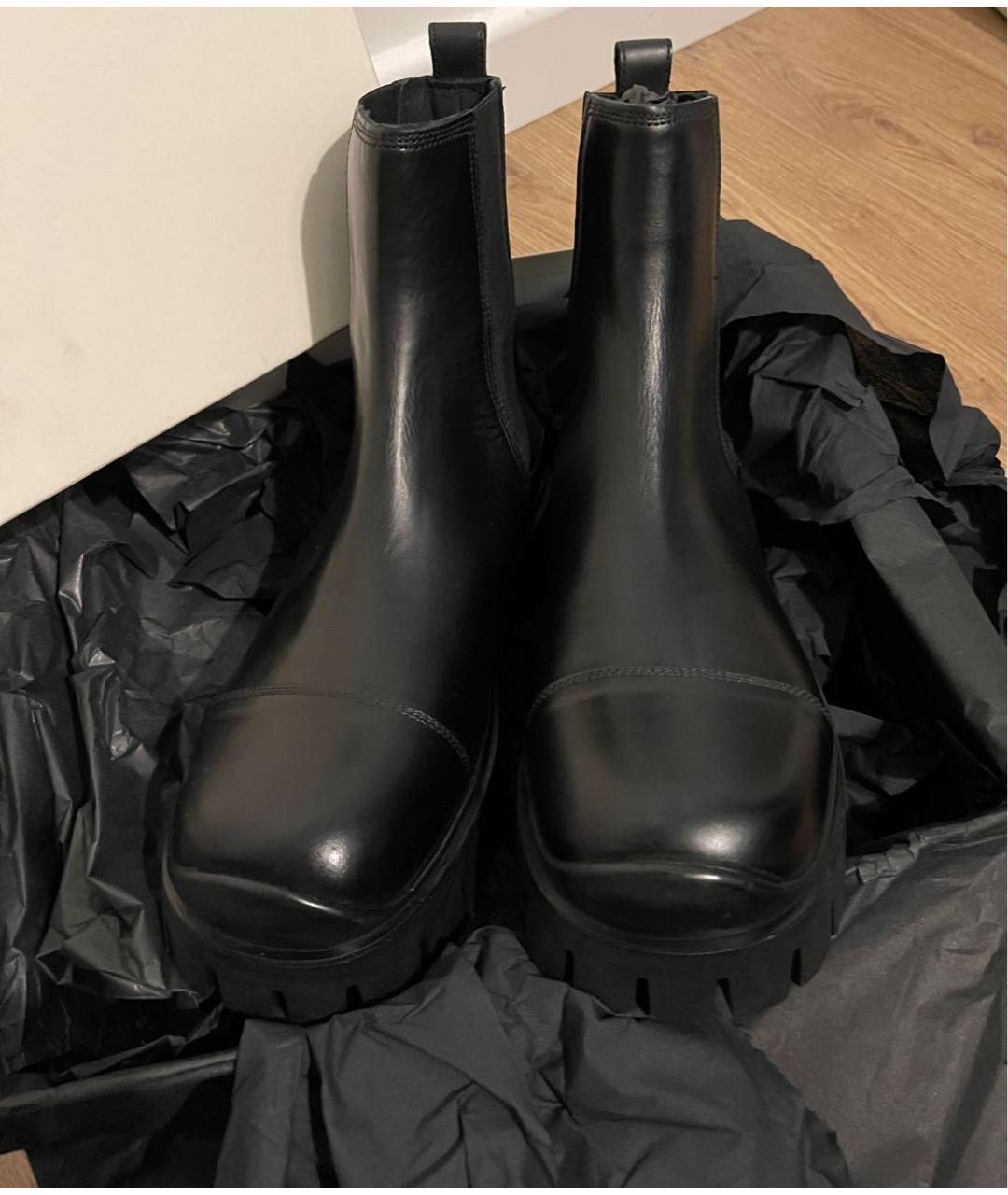 COS Черные кожаные ботинки, фото 5